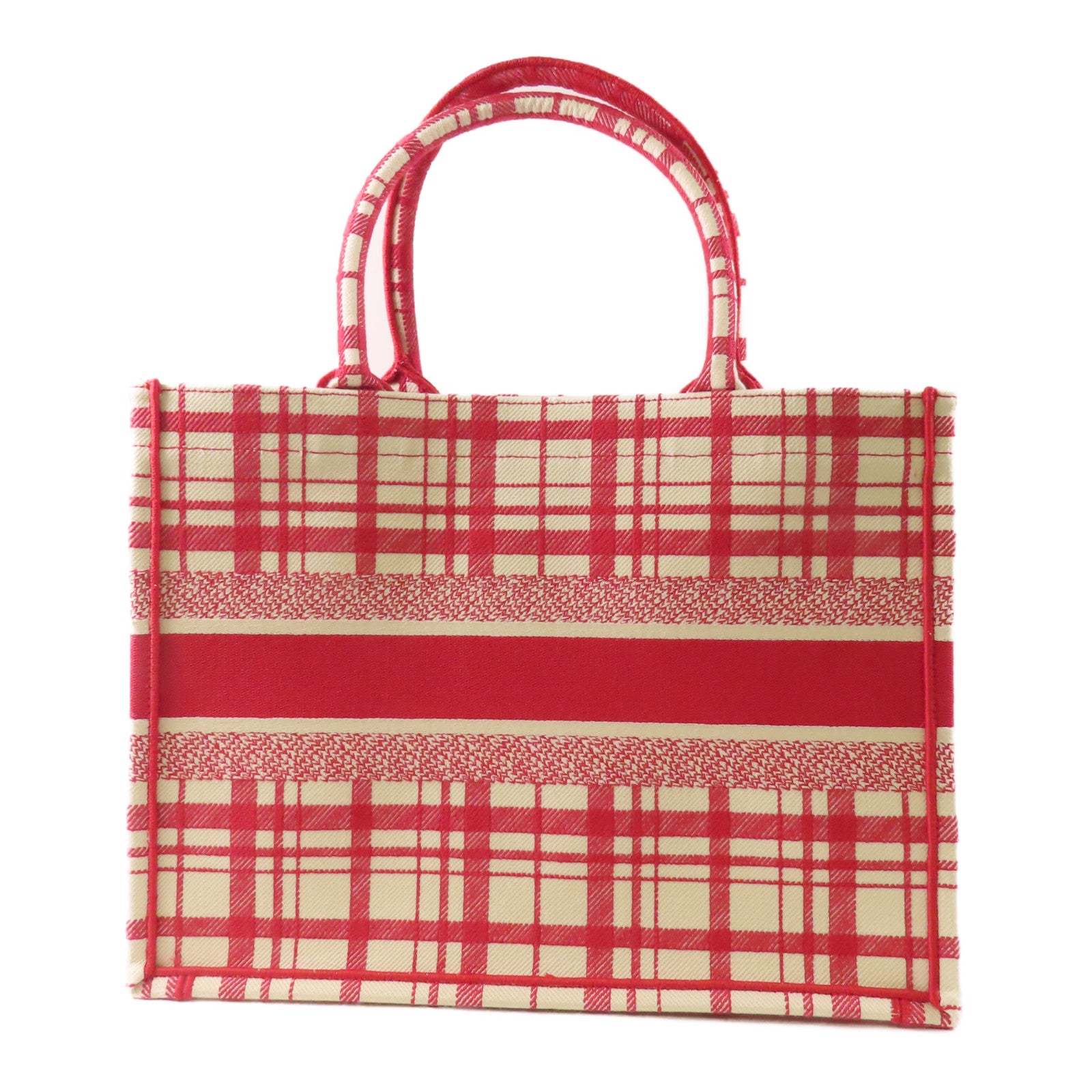 Dior CD Book Tote Canvas Red White