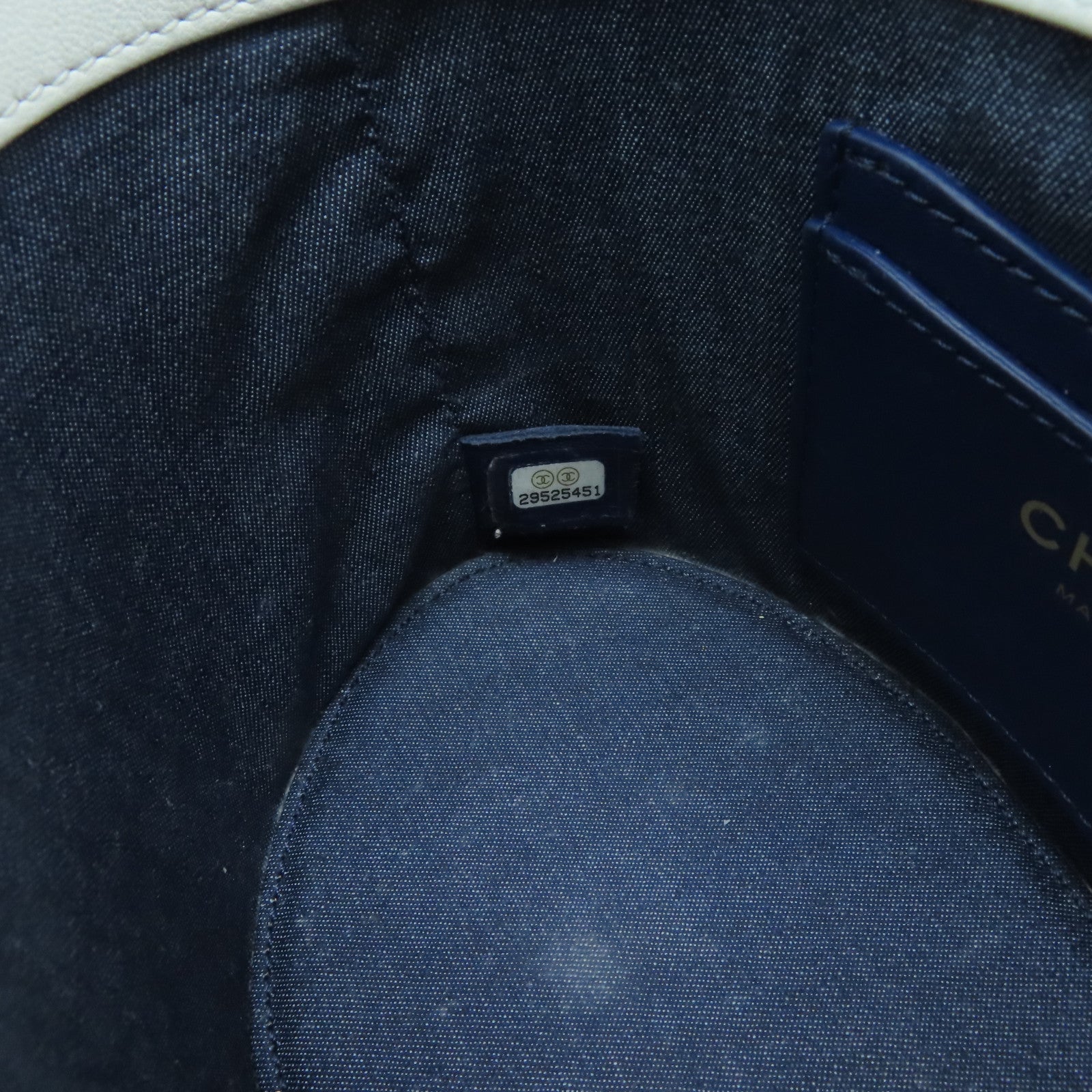 CHANEL 菱格牛皮皮革金扣Chain Shoulder Bag链带肩背袋白色