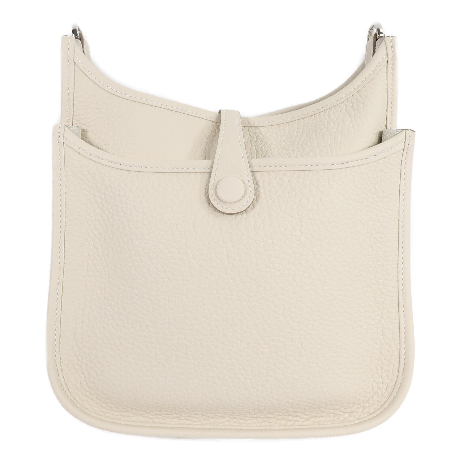 HERMES Clemence皮革Evelyne 23肩背袋Craie