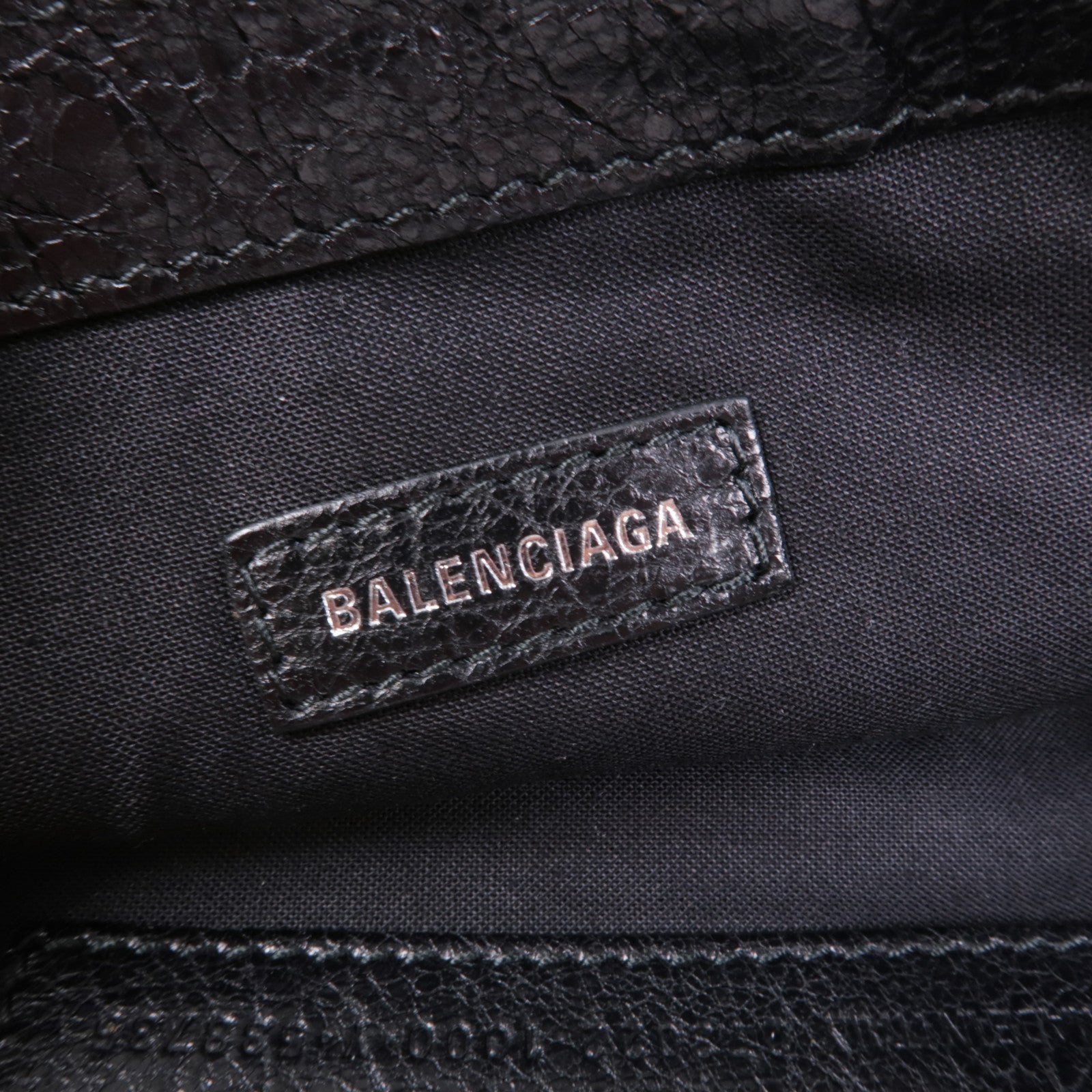 BALENCIAGA 皮革Clutch Bag銀扣手拿包