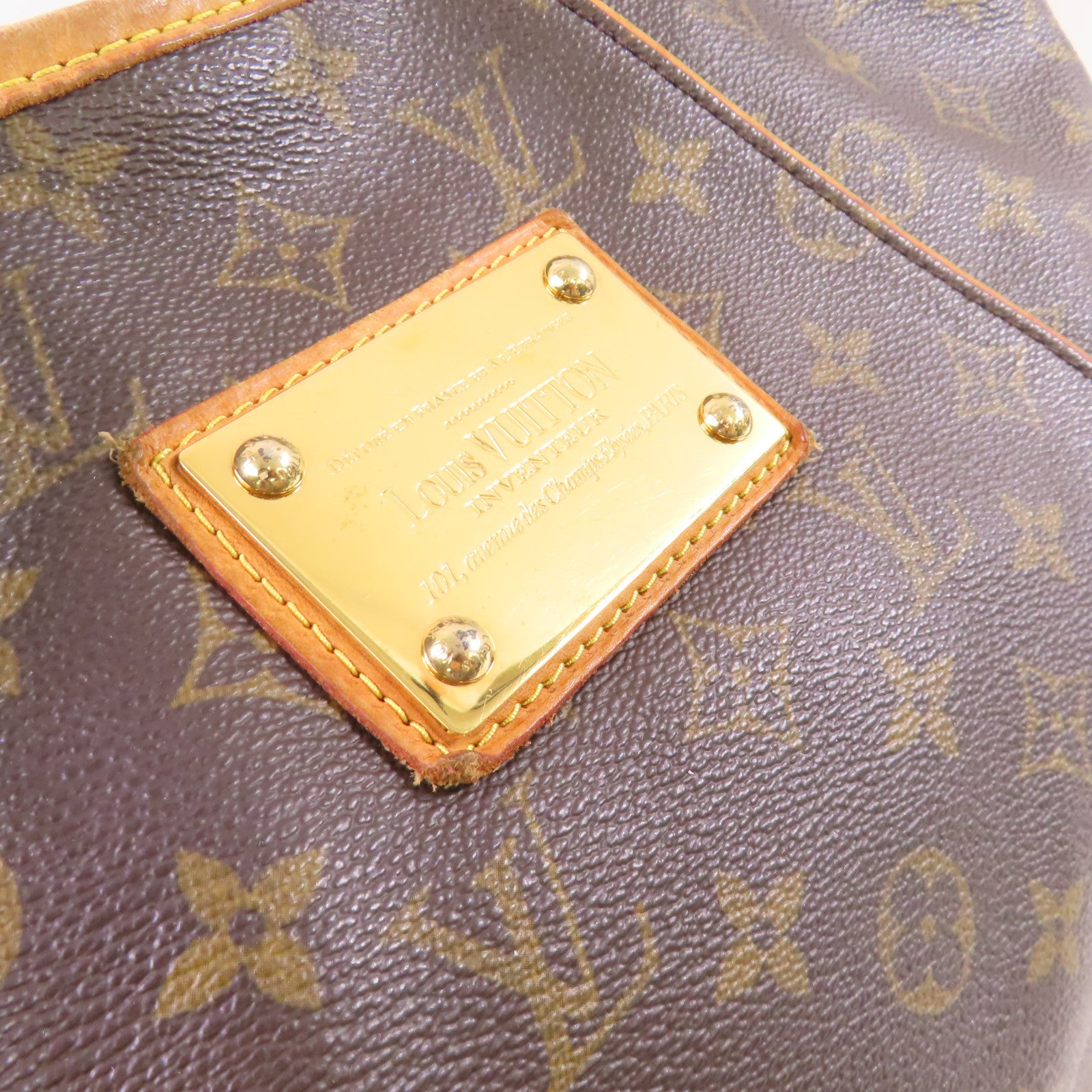 LOUIS VUITTON Monogram Galliera PM Shoulder Bag金扣肩背袋啡色