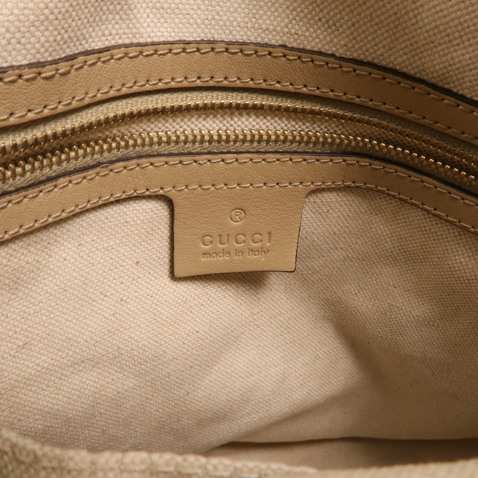 GUCCI 塗層帆布Nice Dome金扣手挽肩背兩用袋