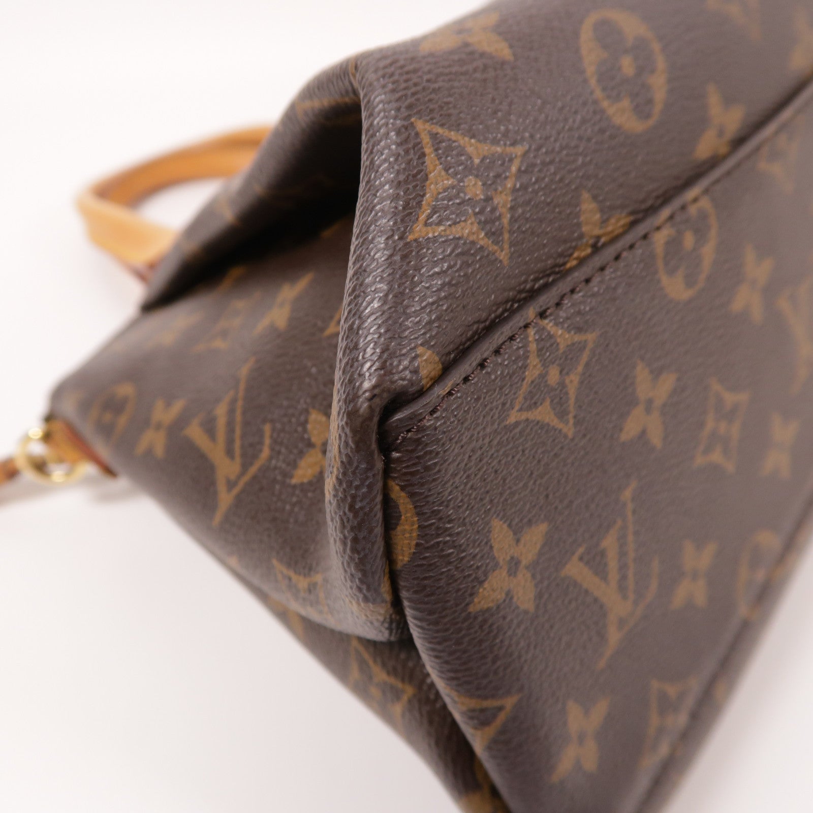 LOUIS VUITTON Monogram Rivoli PM金扣手挽肩背兩用袋棕色