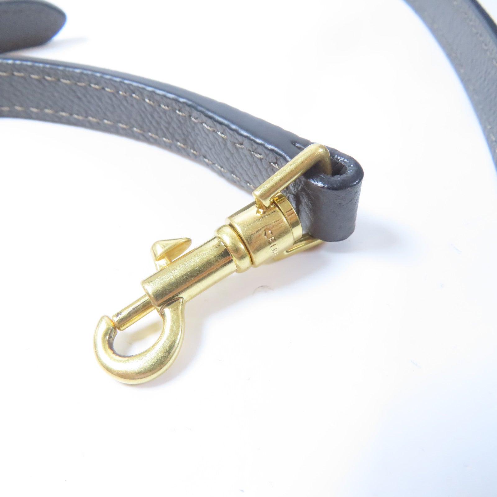 CELINE 牛皮皮革Nano Belt Bag金扣手挽肩背兩用袋灰色