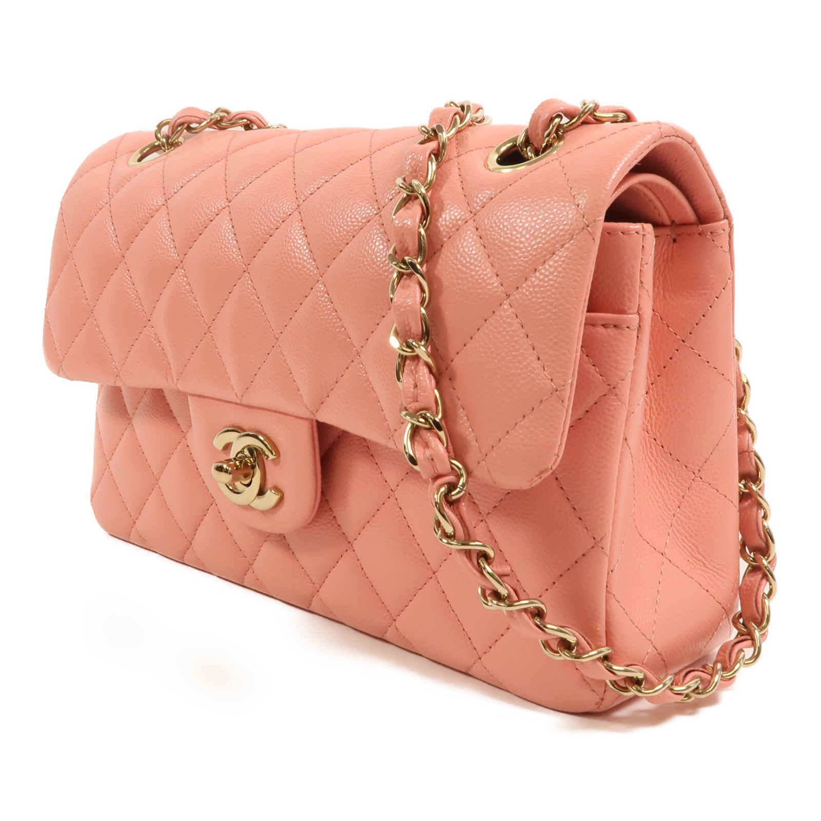 CHANEL 牛皮皮革Classic 25金扣鏈帶肩背袋