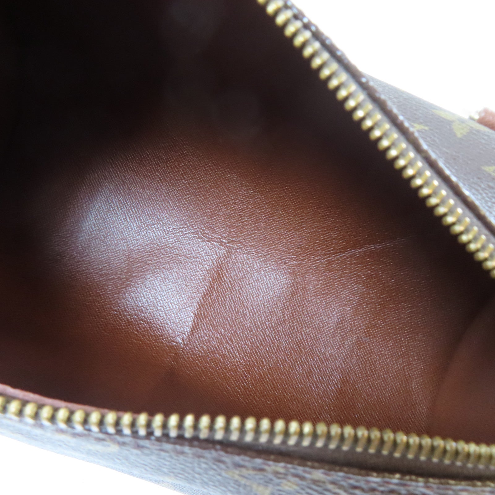 LOUIS VUITTON Monogram Papillon PM金扣肩背袋啡色