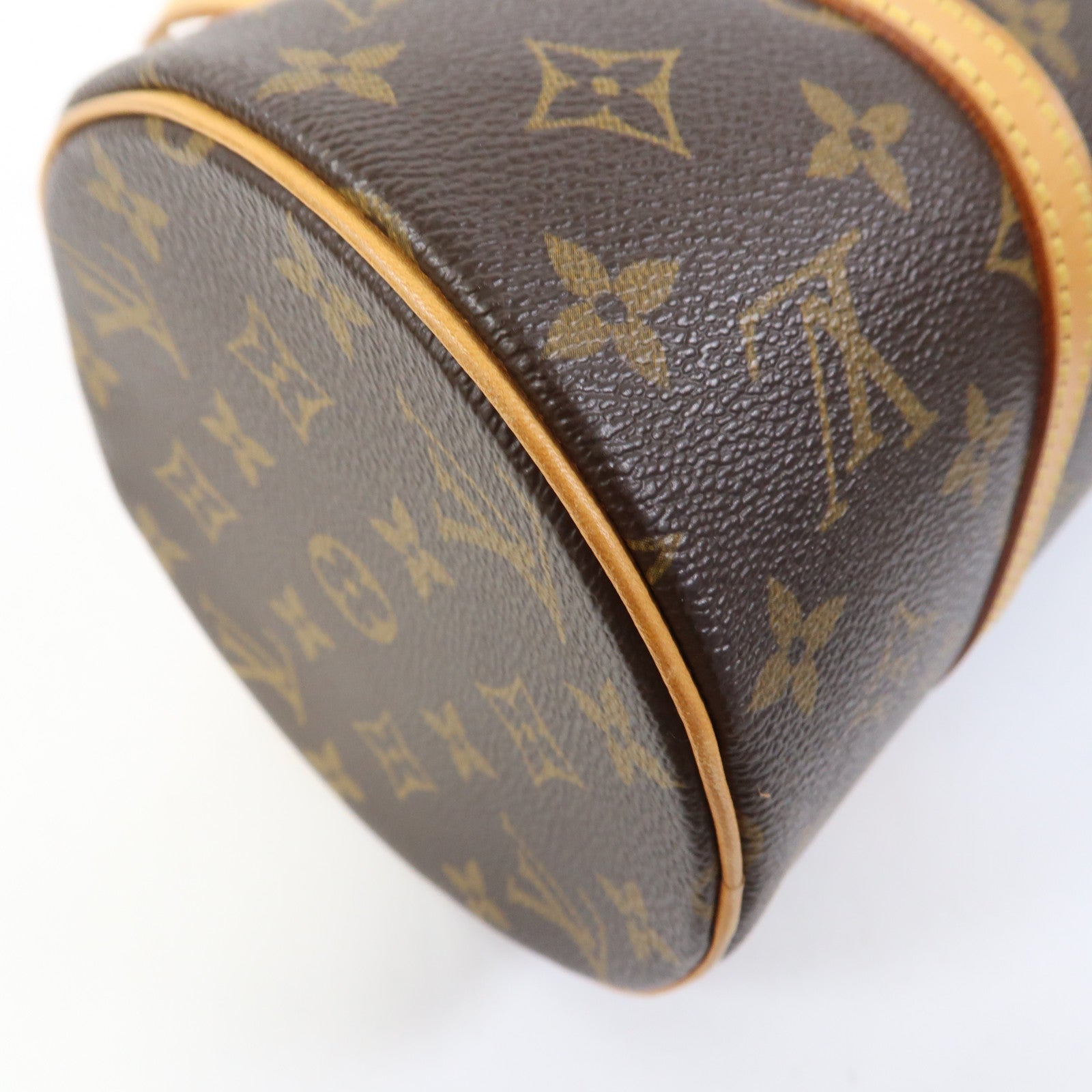 LOUIS VUITTON Monogram Papillon 30金扣肩背袋啡色