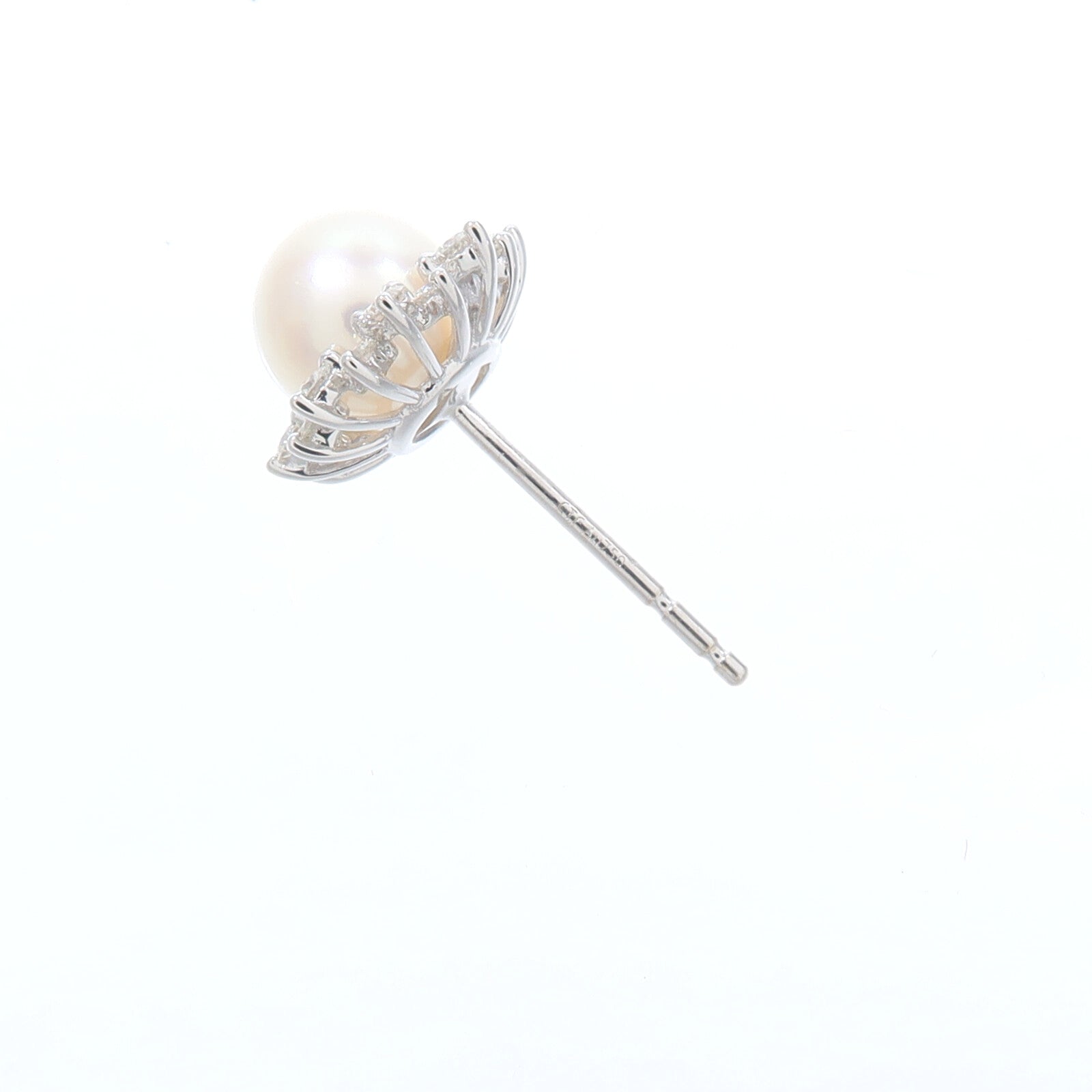 JEWELRY 18K白金Pearl Diamond Earrings珍珠/鑽石耳環