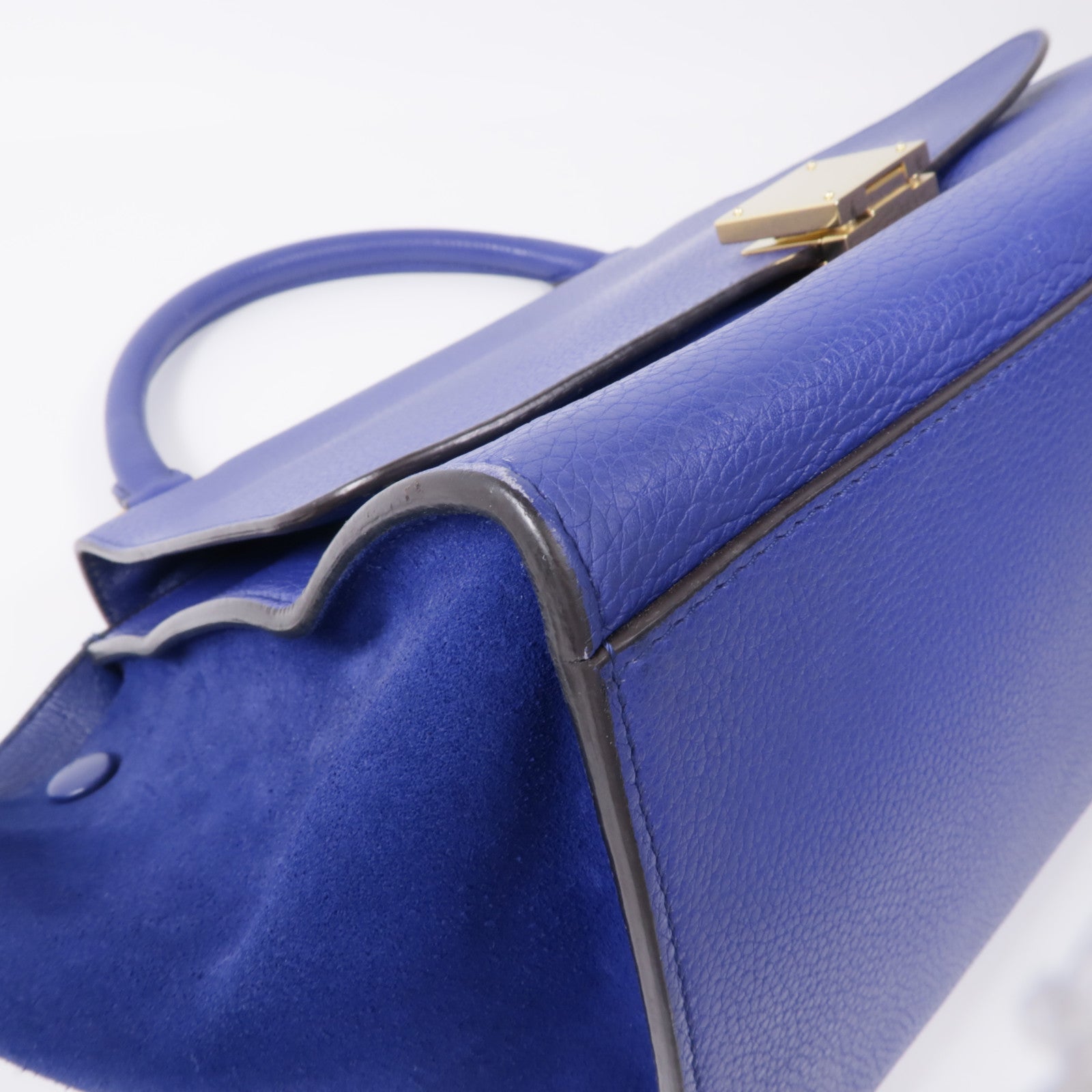 CELINE 【激減優惠】牛皮皮革Trapeze金扣手挽肩背兩用袋
