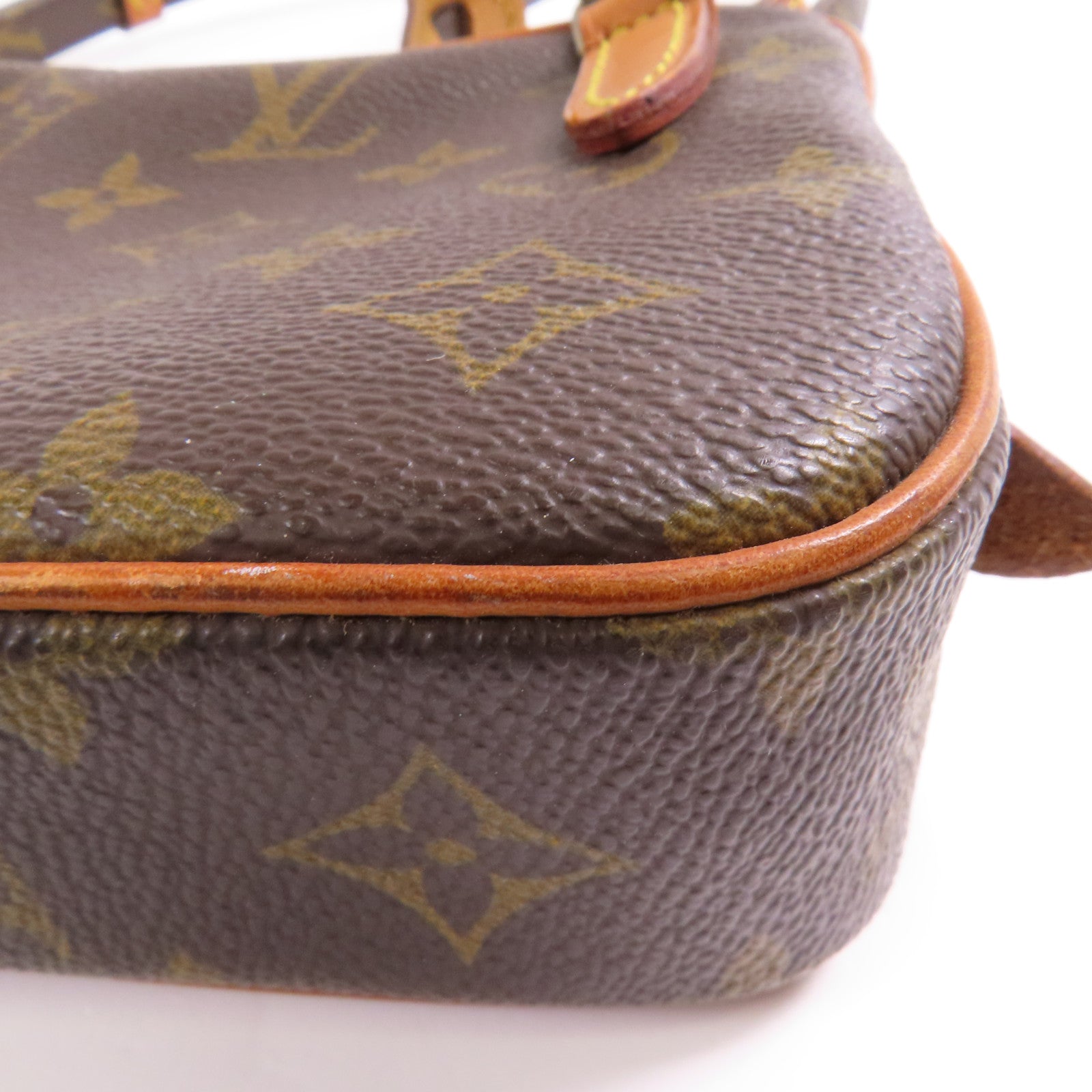 LOUIS VUITTON Monogram Marly Bandouliere金扣肩背袋棕色