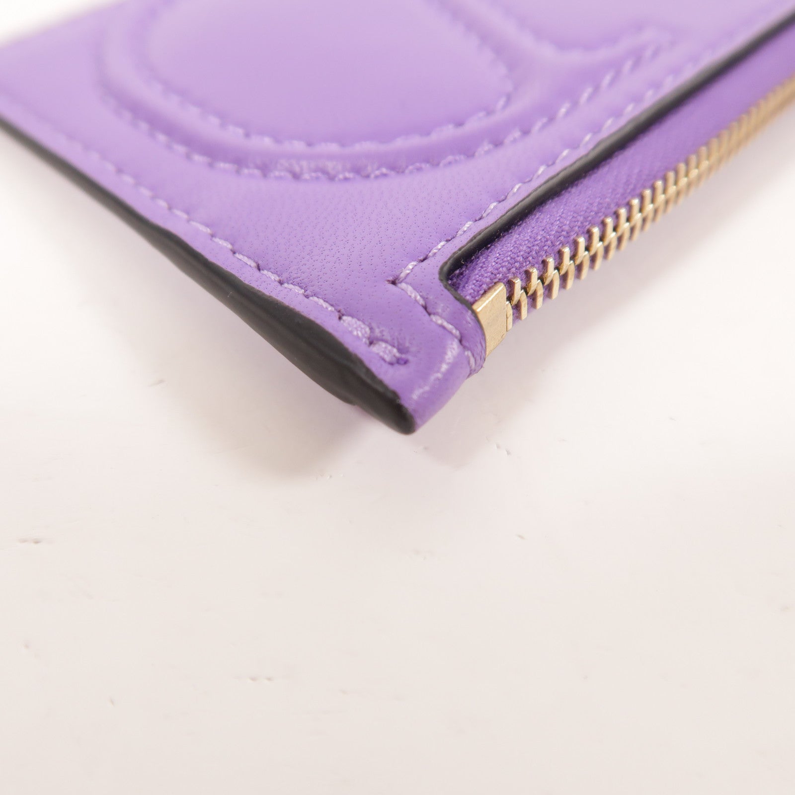 Valentino 羊皮皮革Card Case金扣卡片套