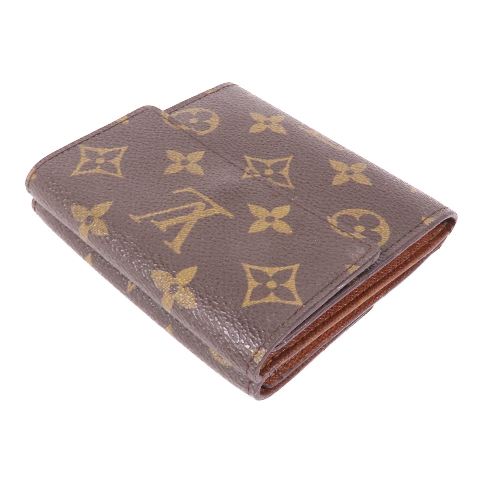 LOUIS VUITTON 【激減優惠】Monogram Porte Monnaie Billet Carte Credit Wallet金扣錢包