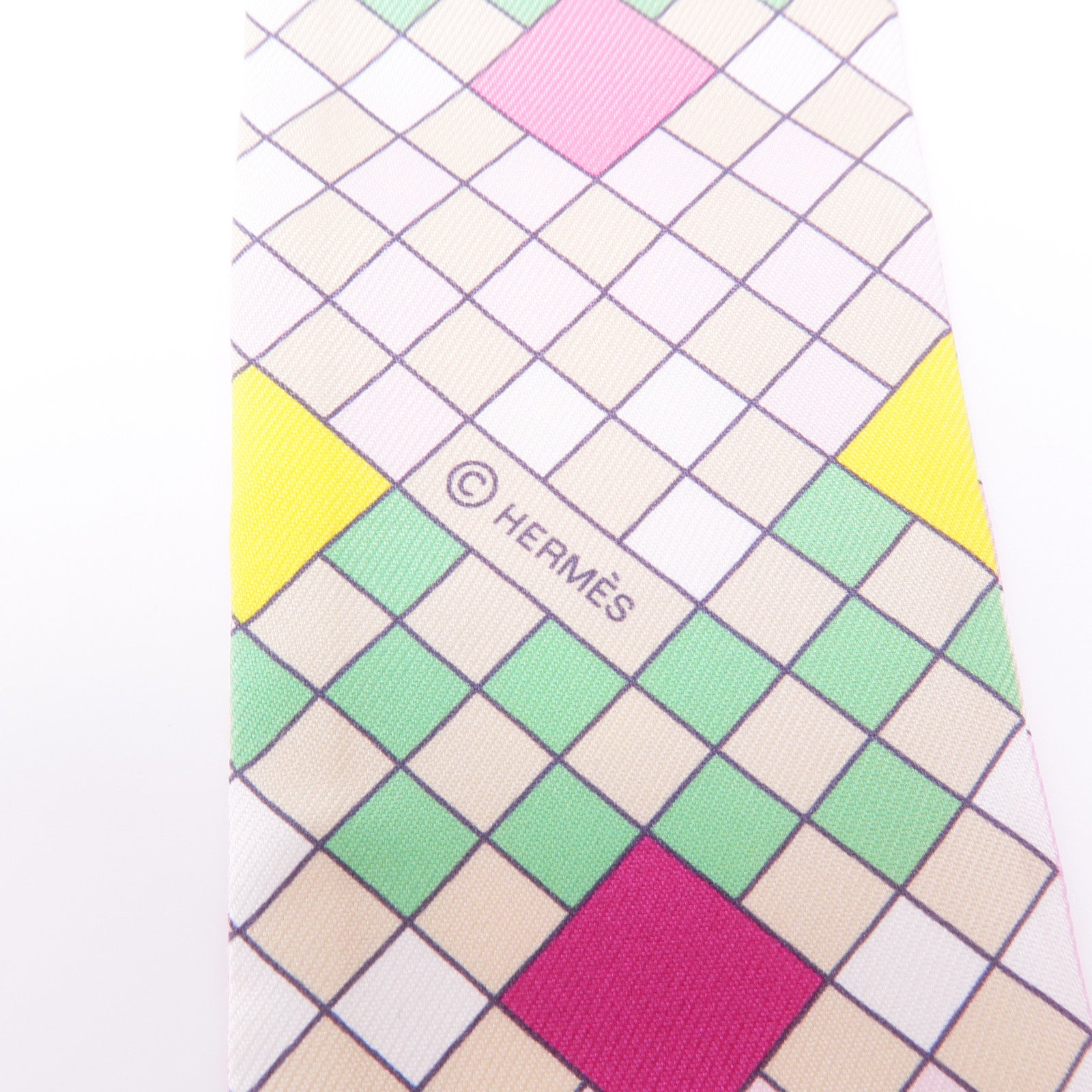 HERMES 絲質Twilly絲巾