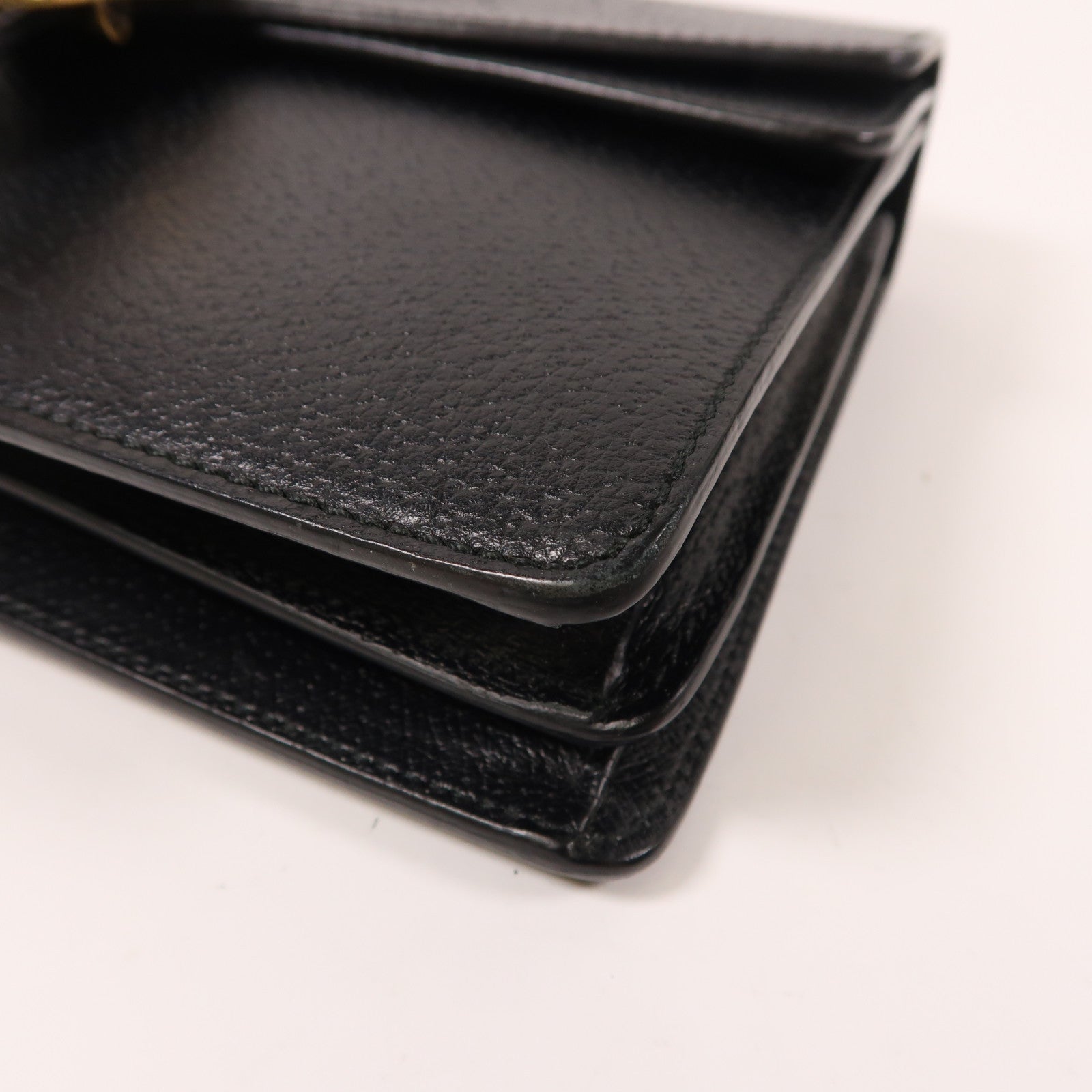 GUCCI 牛皮皮革Dionysus鏈帶肩背袋黑色