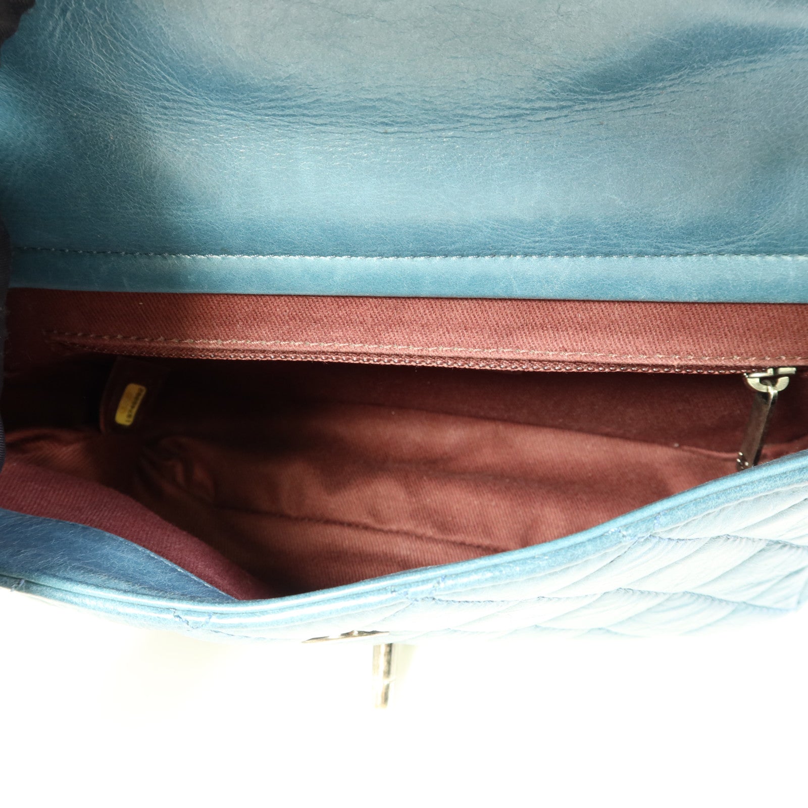 CHANEL 牛皮皮革Chain Shoulder銀扣鏈帶肩背袋