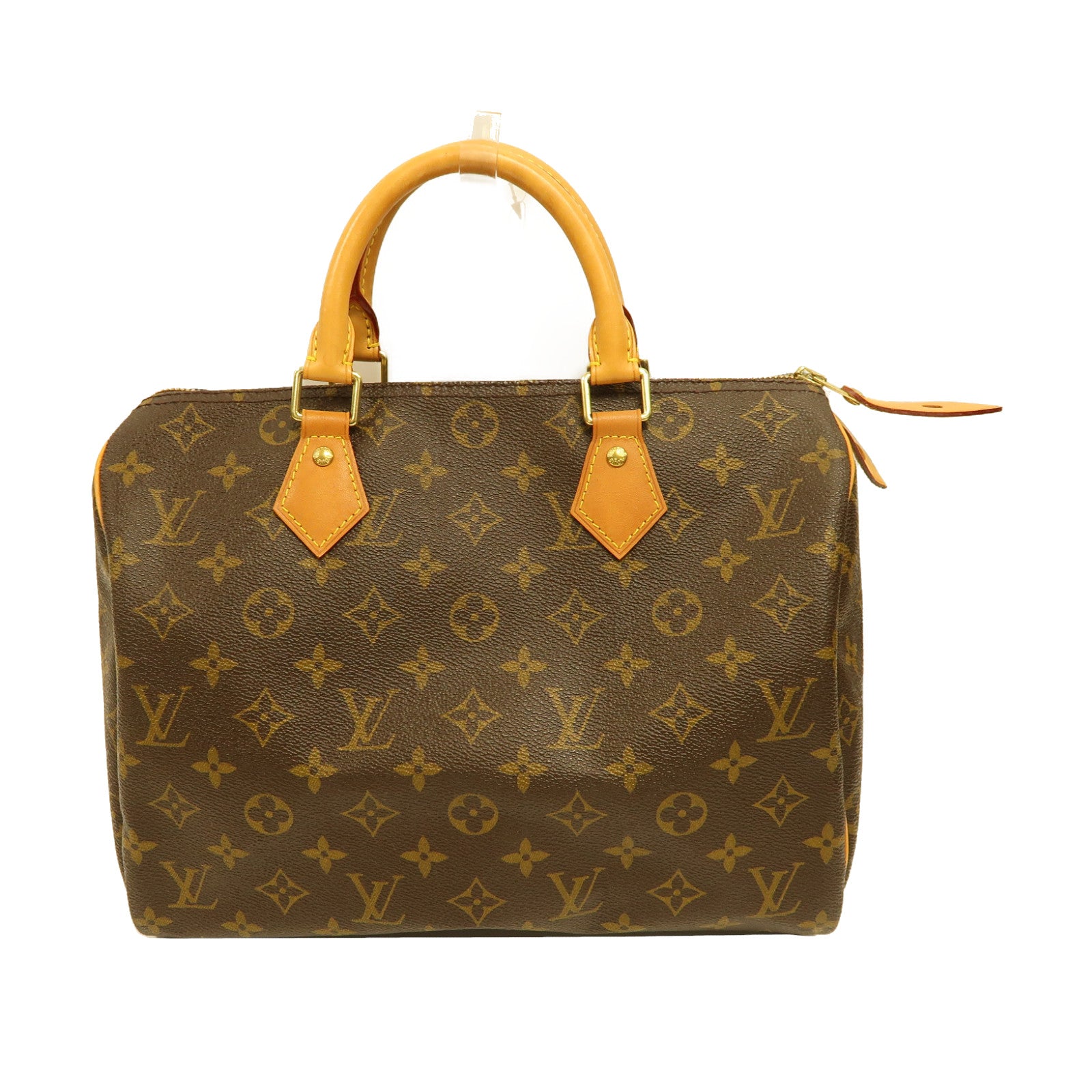 LOUIS VUITTON Monogram Speedy 30金扣手挽袋啡色