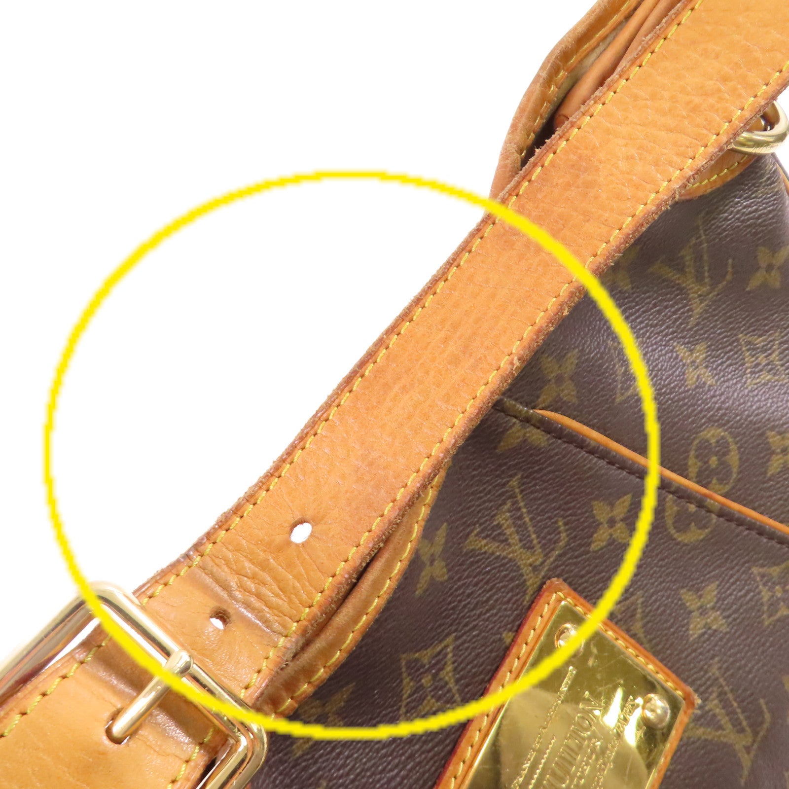 LOUIS VUITTON Monogram Galliera PM Shoulder Bag金扣肩背袋啡色