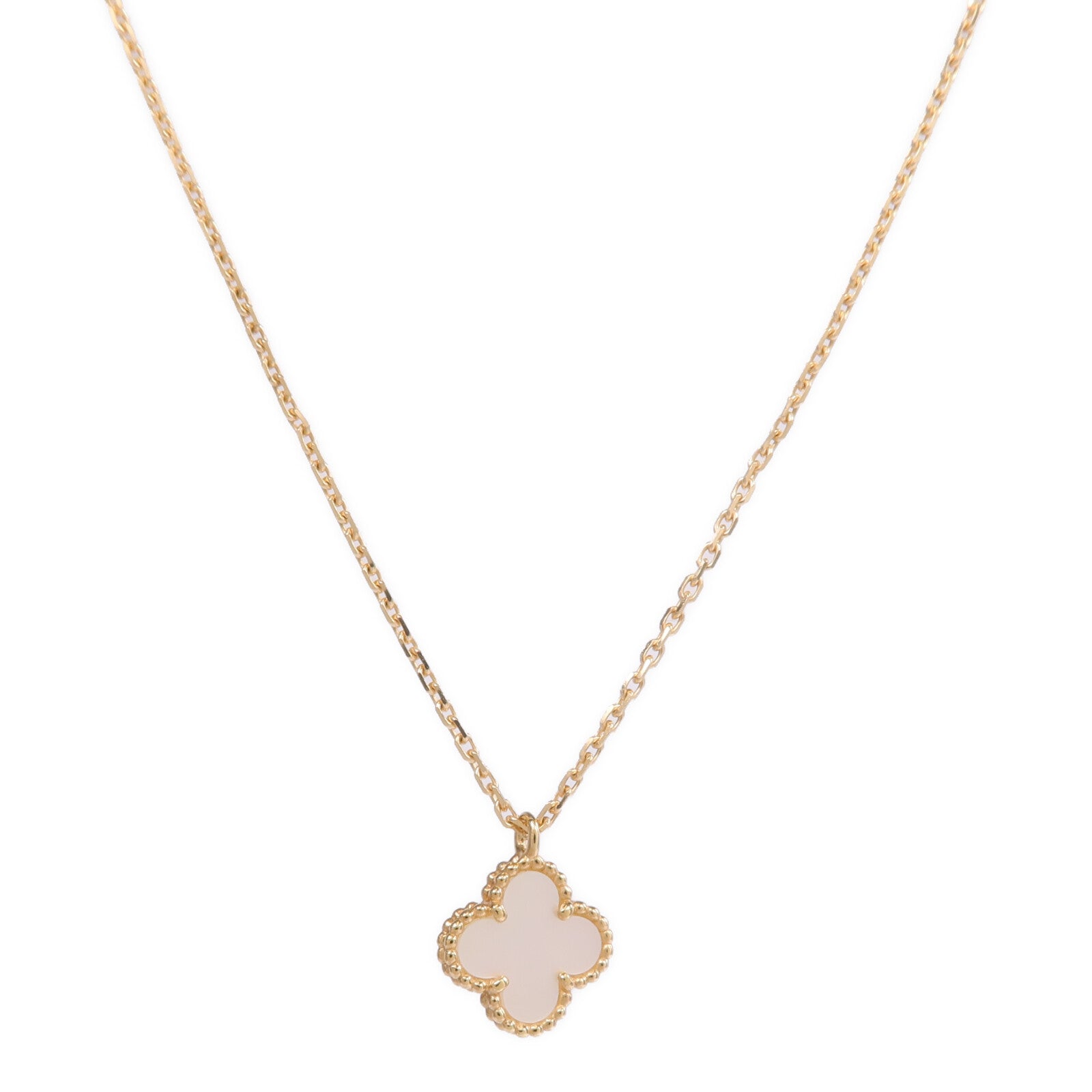 Van Cleef & Arpels 18K黃金/珍珠母貝Sweet Alhambra Pendant項鍊