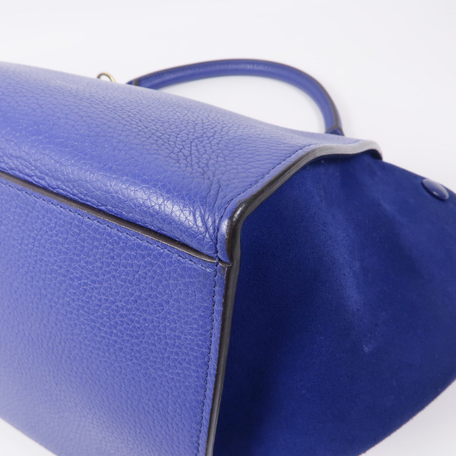 CELINE 【激減優惠】牛皮皮革Trapeze金扣手挽肩背兩用袋
