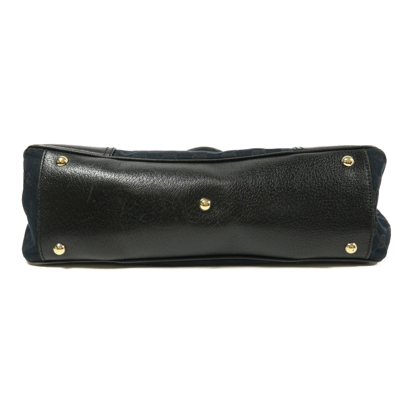 GUCCI 帆布/皮革Shoulder Bag金扣肩背袋