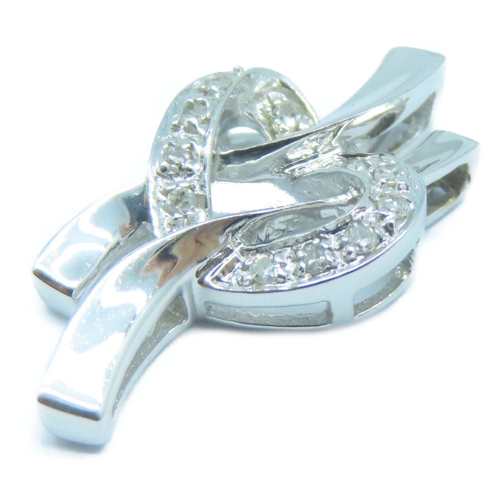 JEWELRY 【激減優惠】18K白金Diamond Pendant Top鑽石吊墜