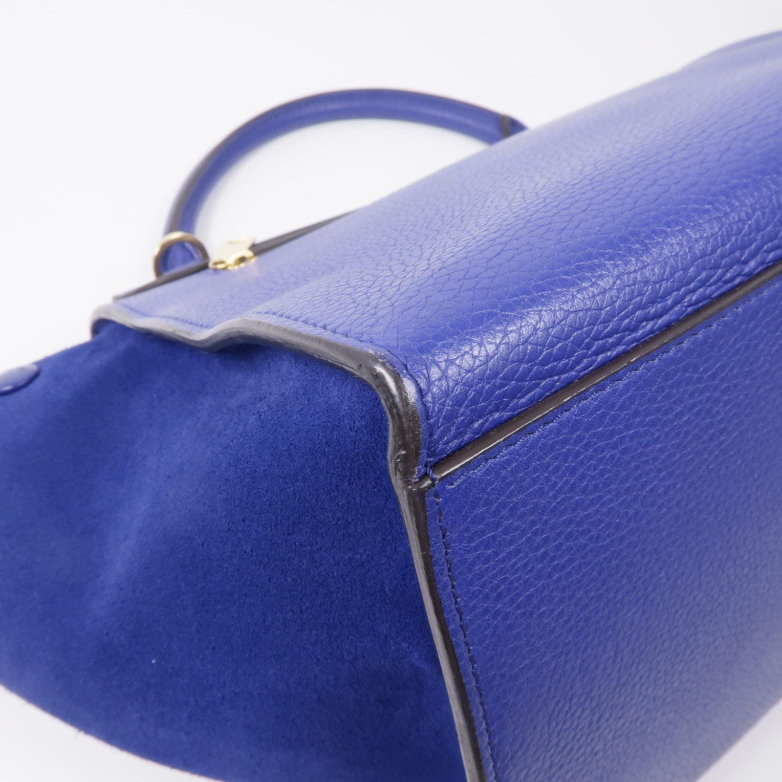 CELINE 【激減優惠】牛皮皮革Trapeze金扣手挽肩背兩用袋