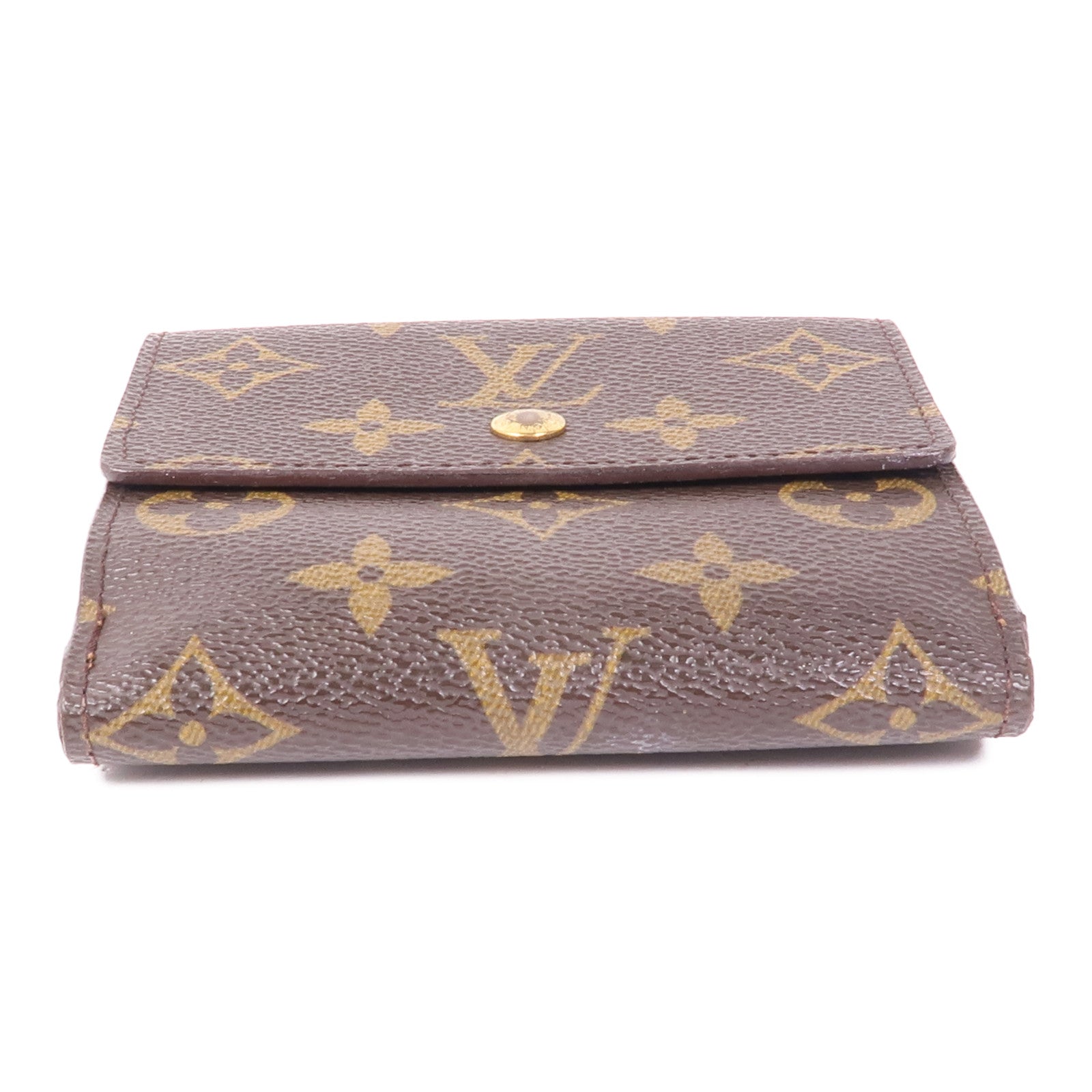 LOUIS VUITTON 【激減優惠】Monogram Porte Monnaie Billet Carte Credit Wallet金扣錢包