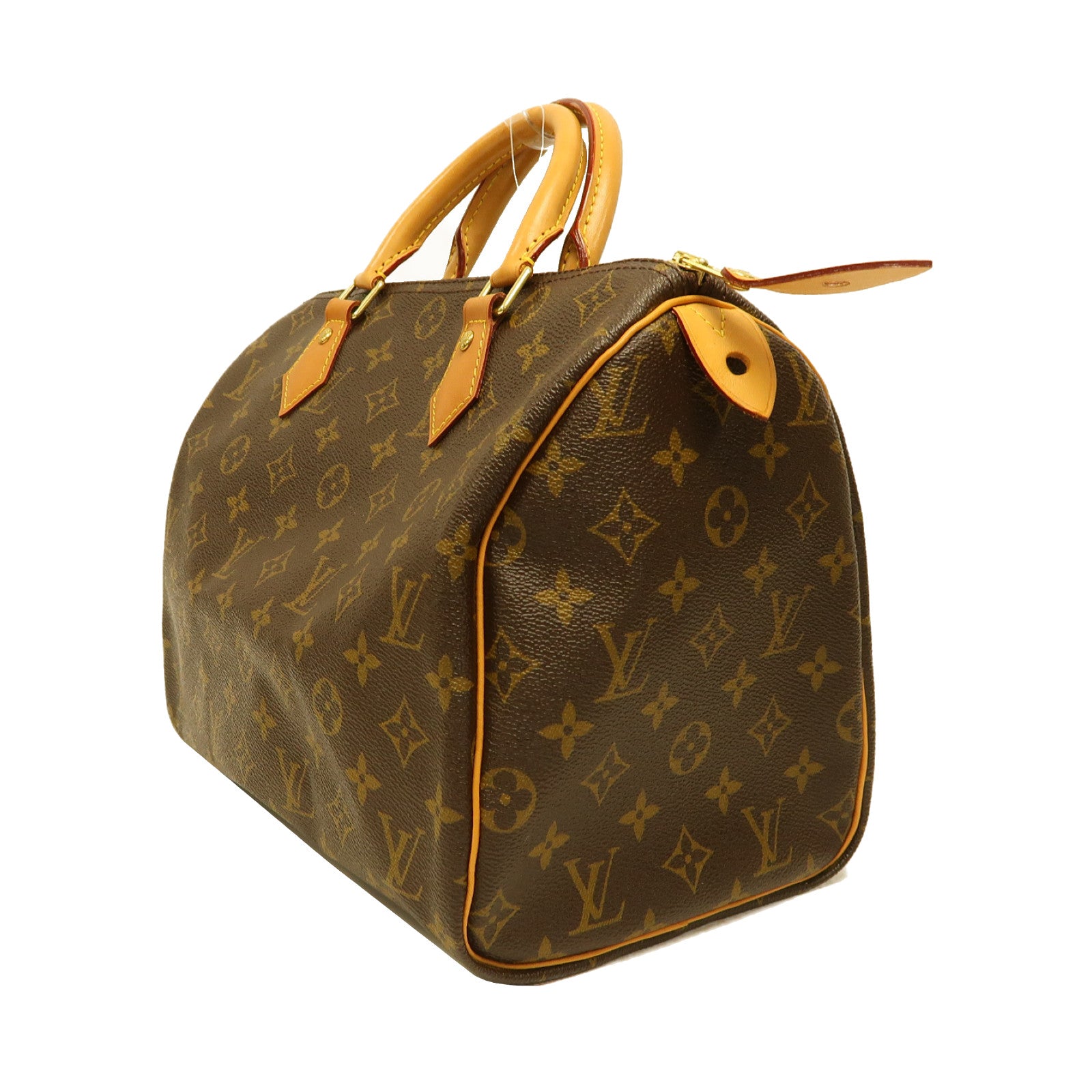 LOUIS VUITTON Monogram Speedy 30金扣手挽袋啡色