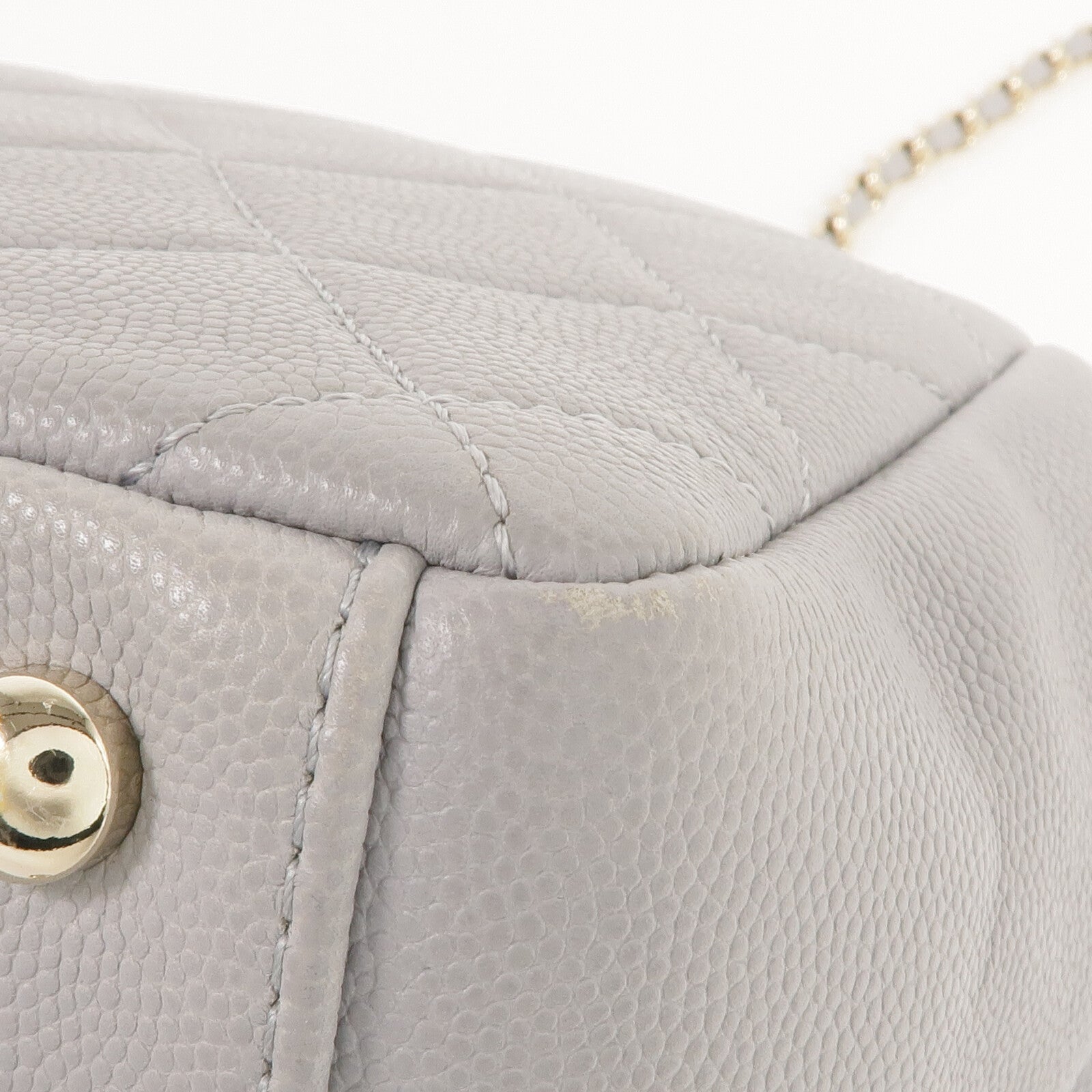 CHANEL 牛皮皮革2way Chain Shoulder Bag金扣手挽肩背兩用袋