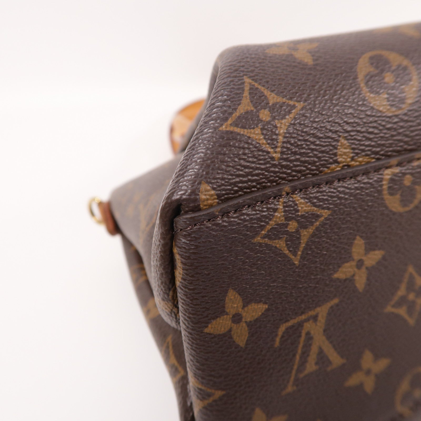 LOUIS VUITTON Monogram Rivoli PM金扣手挽肩背兩用袋棕色