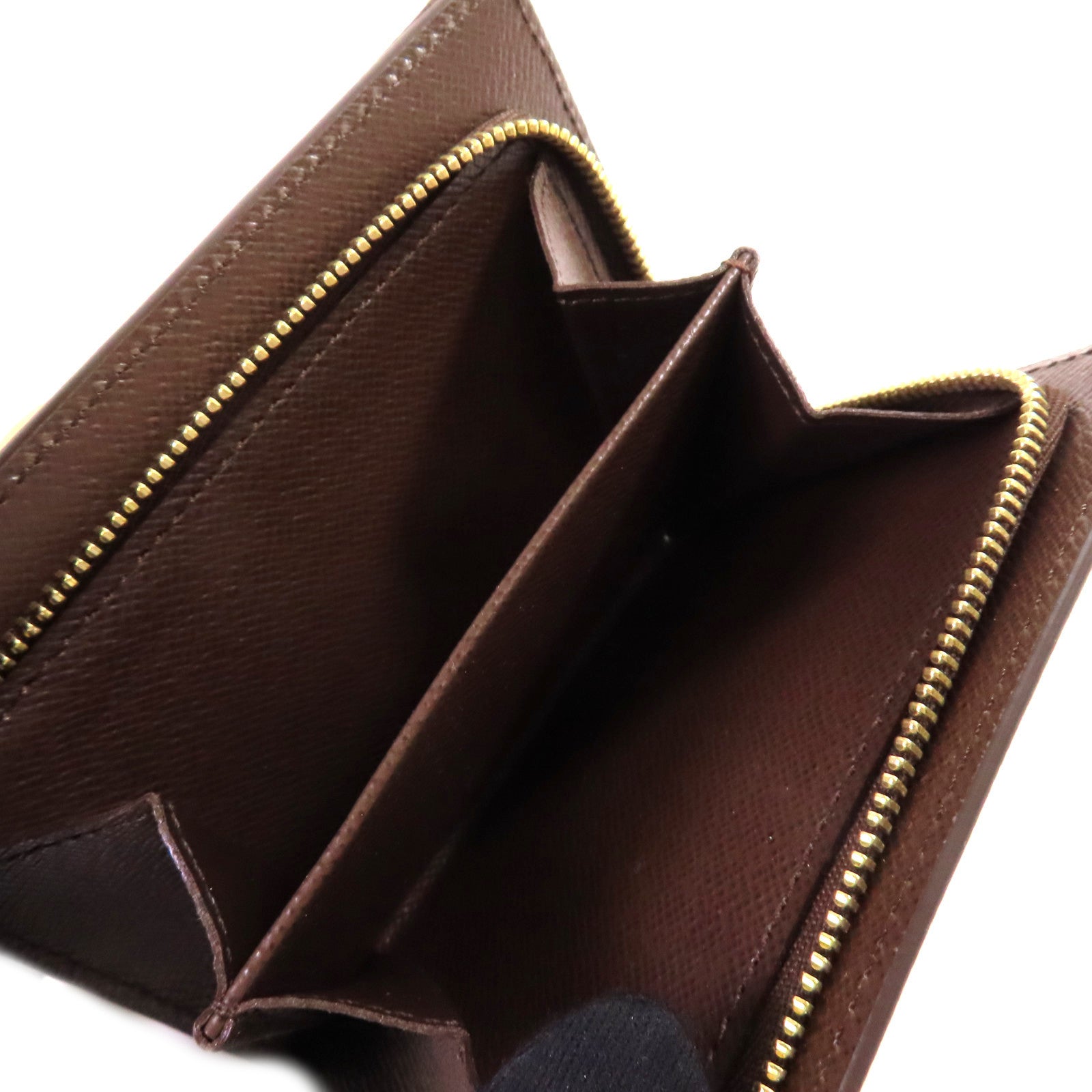 LOUIS VUITTON Damier Ebene Joey Short Wallet金扣短錢包啡色