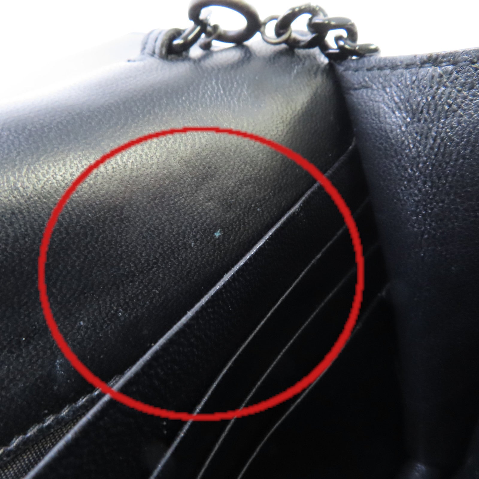 YVES SAINT LAURENT 牛皮皮革WOC Shoulder Bag鏈帶肩背袋黑色