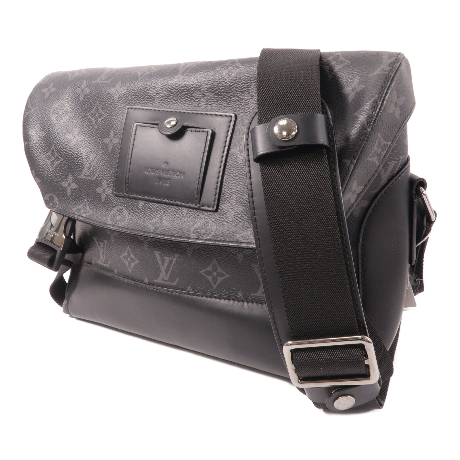 LOUIS VUITTON Monogram Eclipse Voyager PM肩背袋