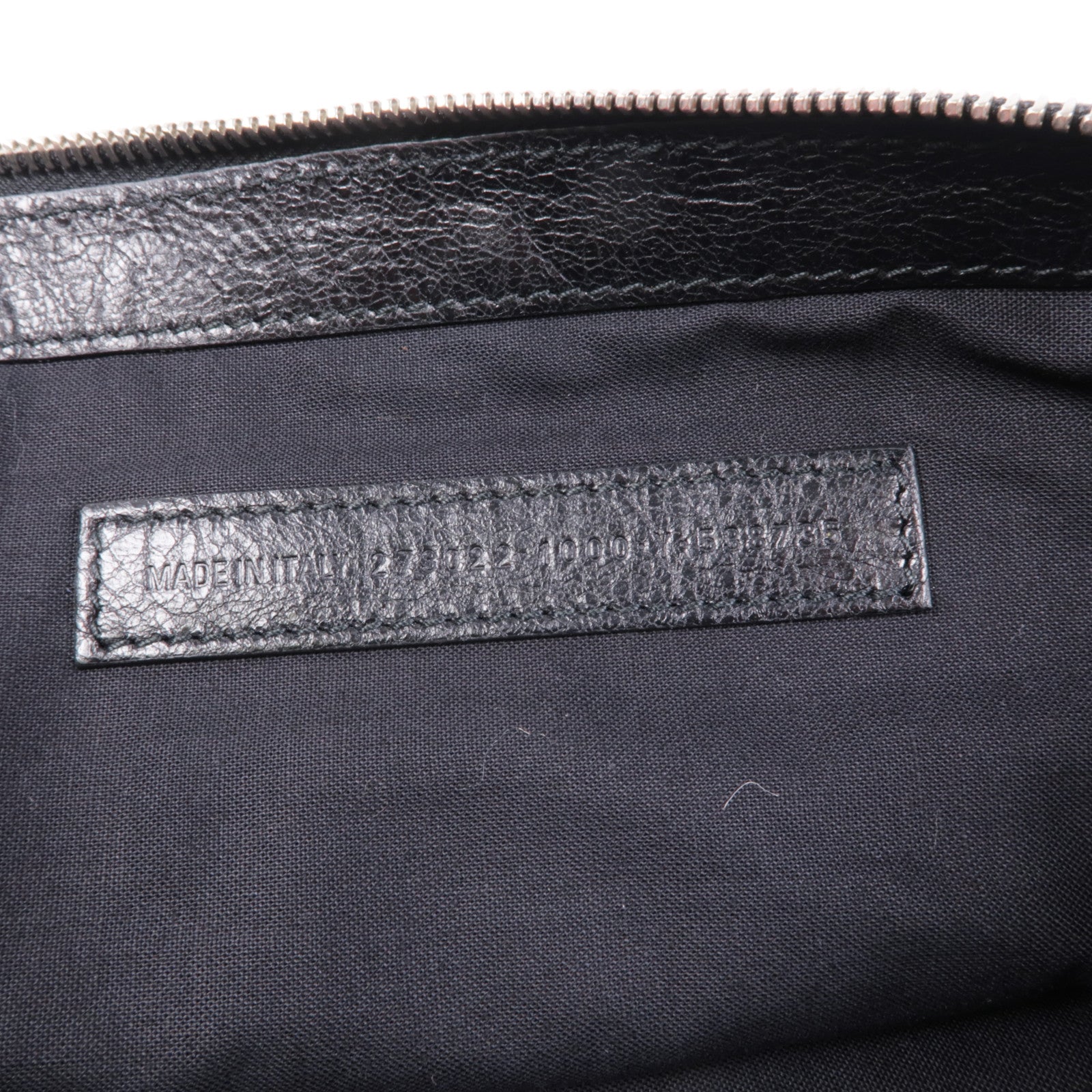 BALENCIAGA 皮革Clutch Bag銀扣手拿包