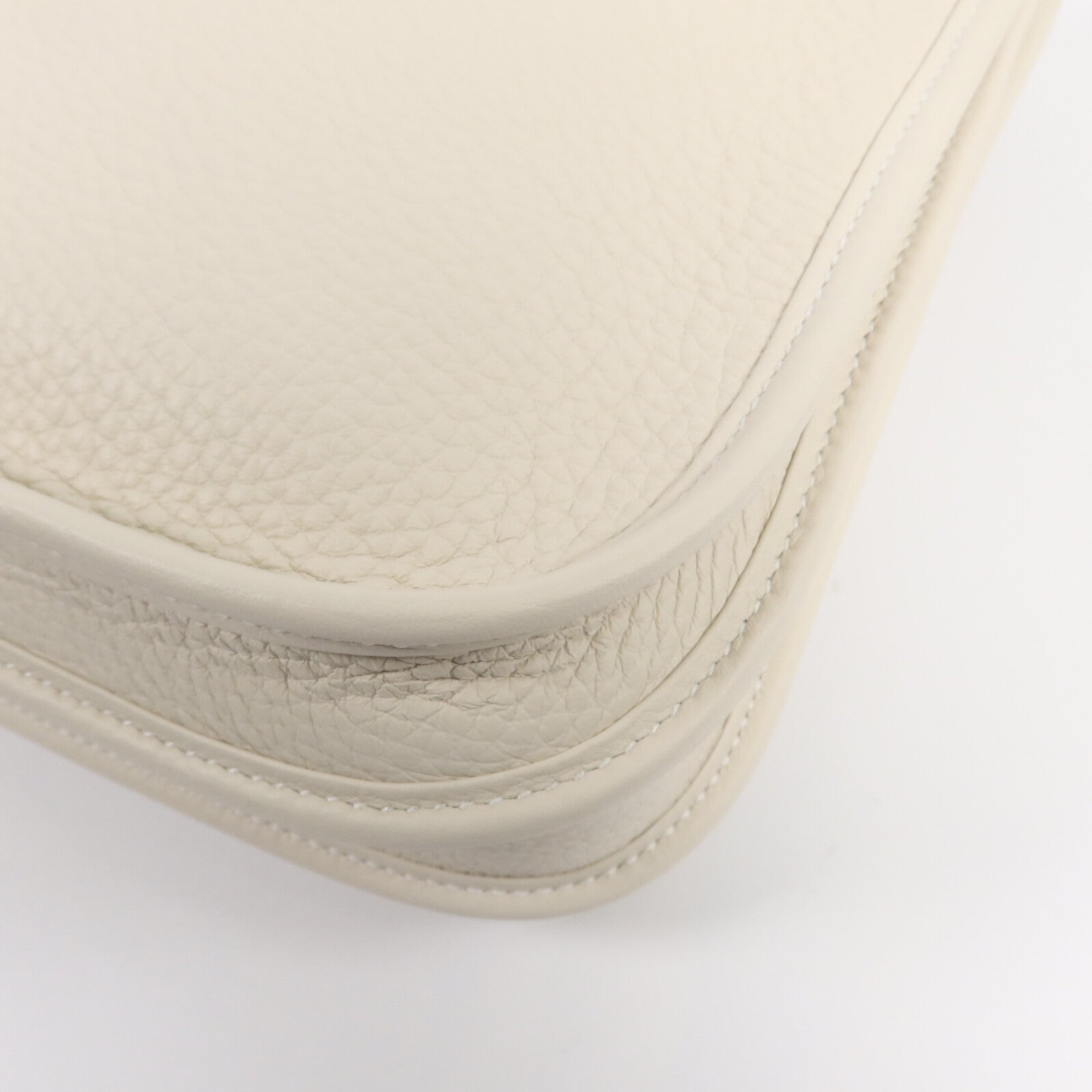 HERMES Clemence皮革Evelyne 23肩背袋Craie