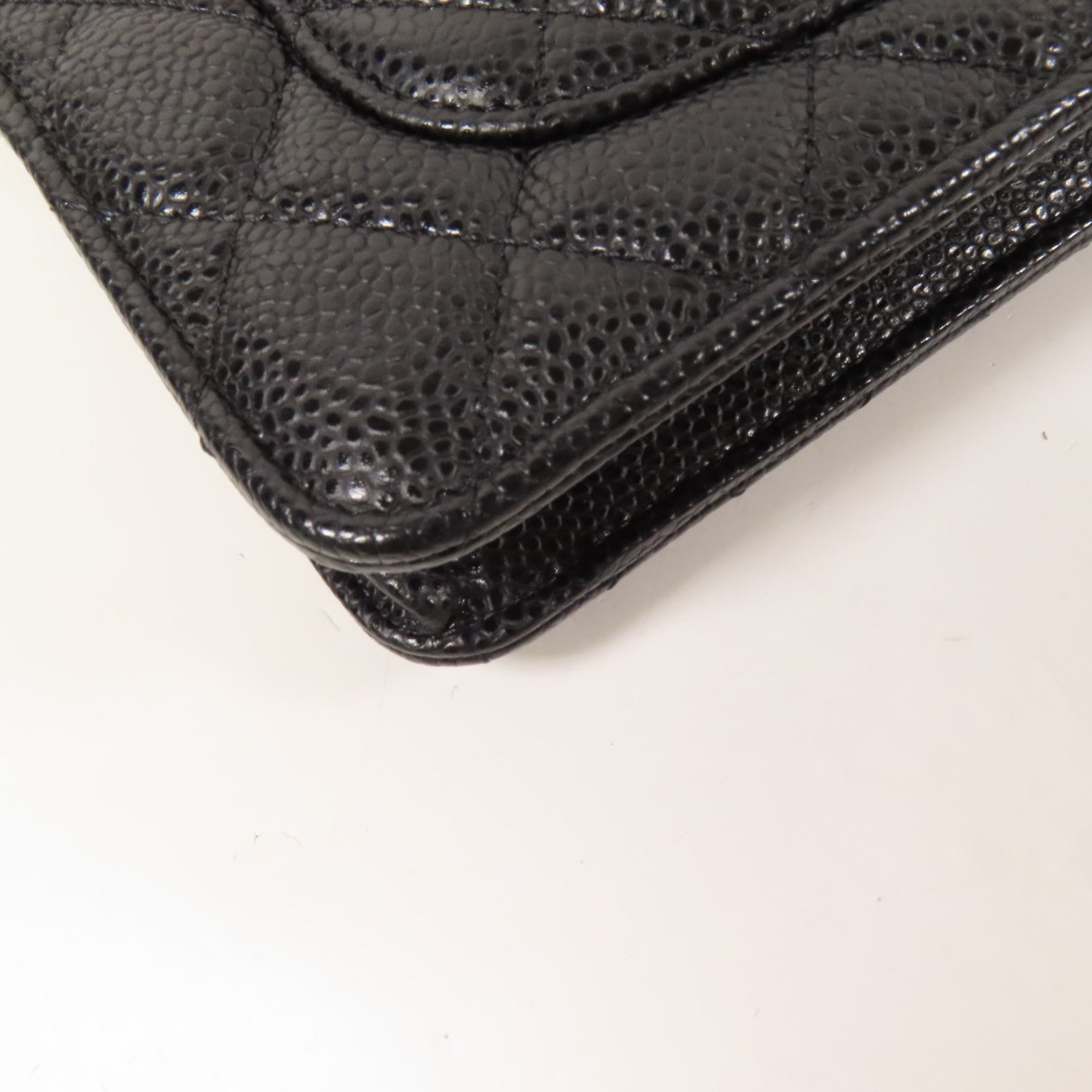 CHANEL 牛皮皮革WOC Wallet On Chain金扣鏈帶肩背袋