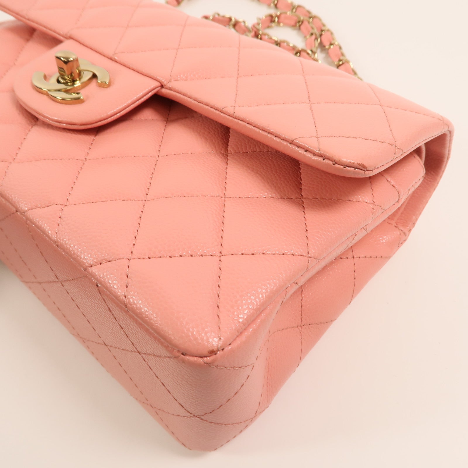 CHANEL 牛皮皮革Classic 25金扣鏈帶肩背袋