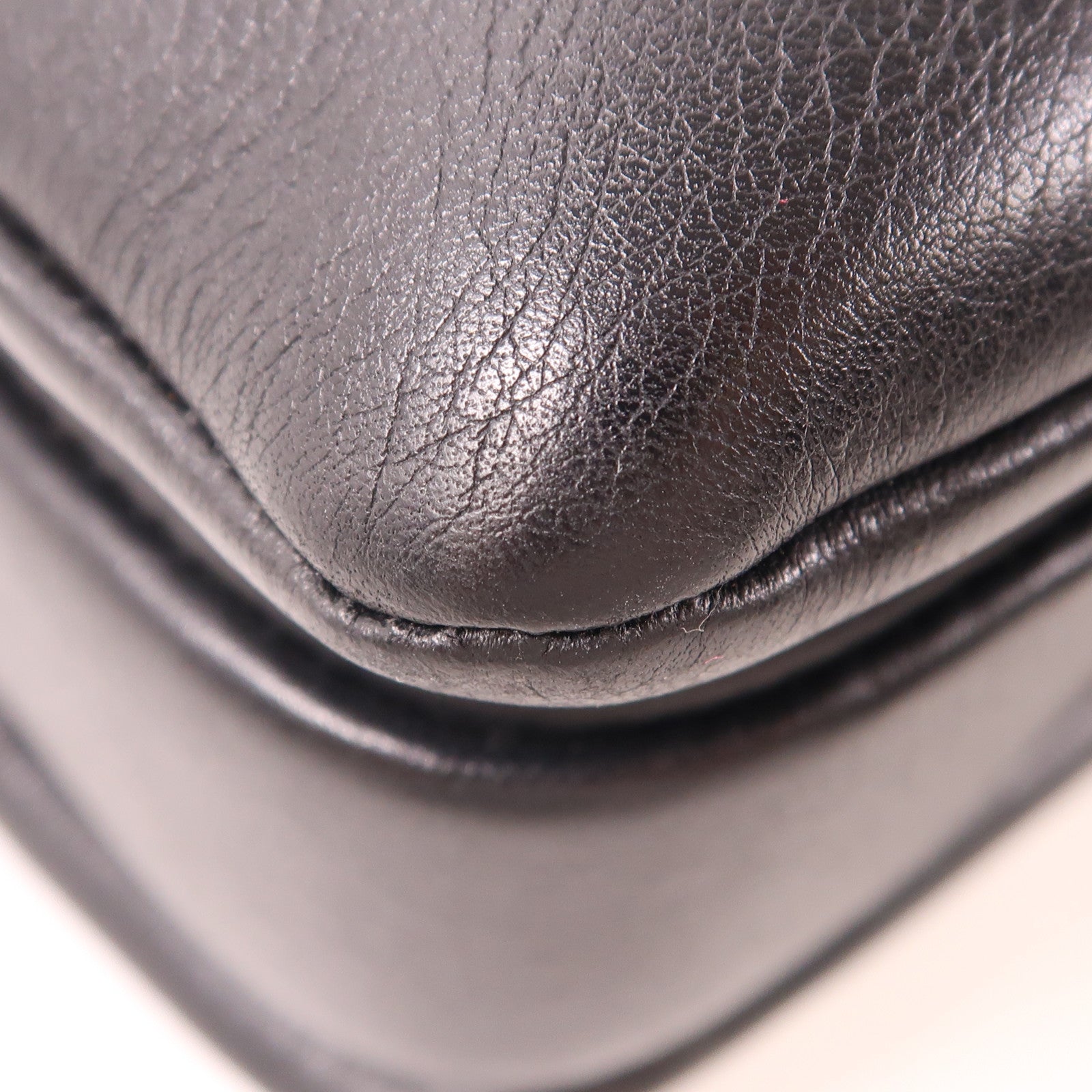 CHANEL 牛皮皮革2 Way Shoulder銀扣手挽肩背兩用袋