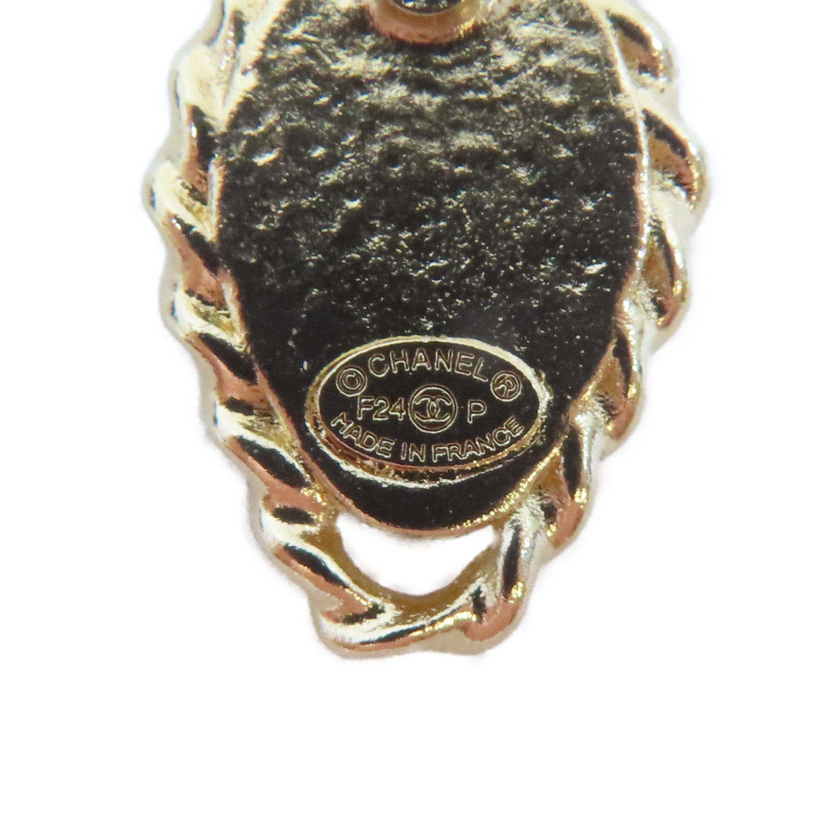 CHANEL 金屬Earrings耳環黑色/金色