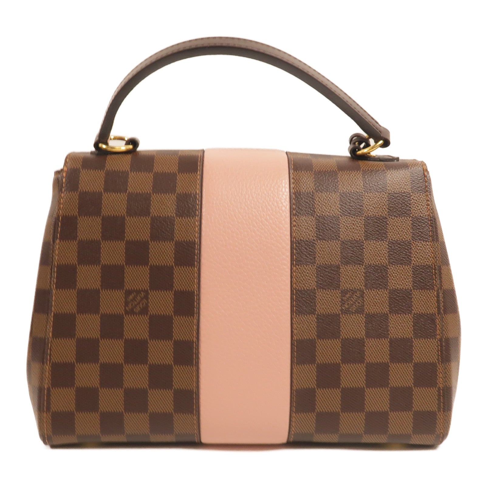 LOUIS VUITTON Damier Bond Street Magnolia金扣手挽肩背兩用袋
