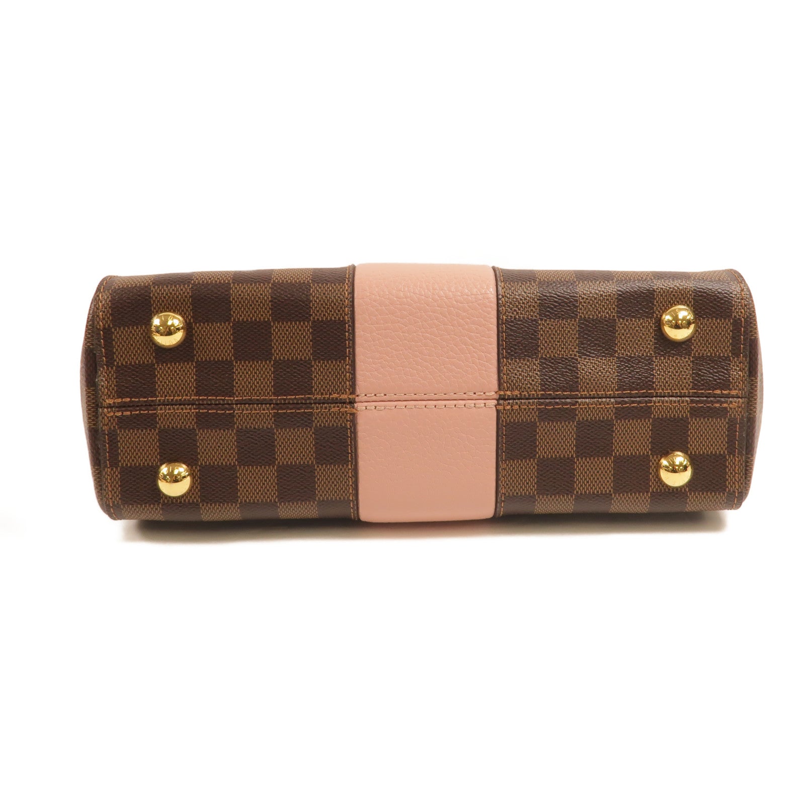 LOUIS VUITTON Damier Bond Street Magnolia金扣手挽肩背兩用袋