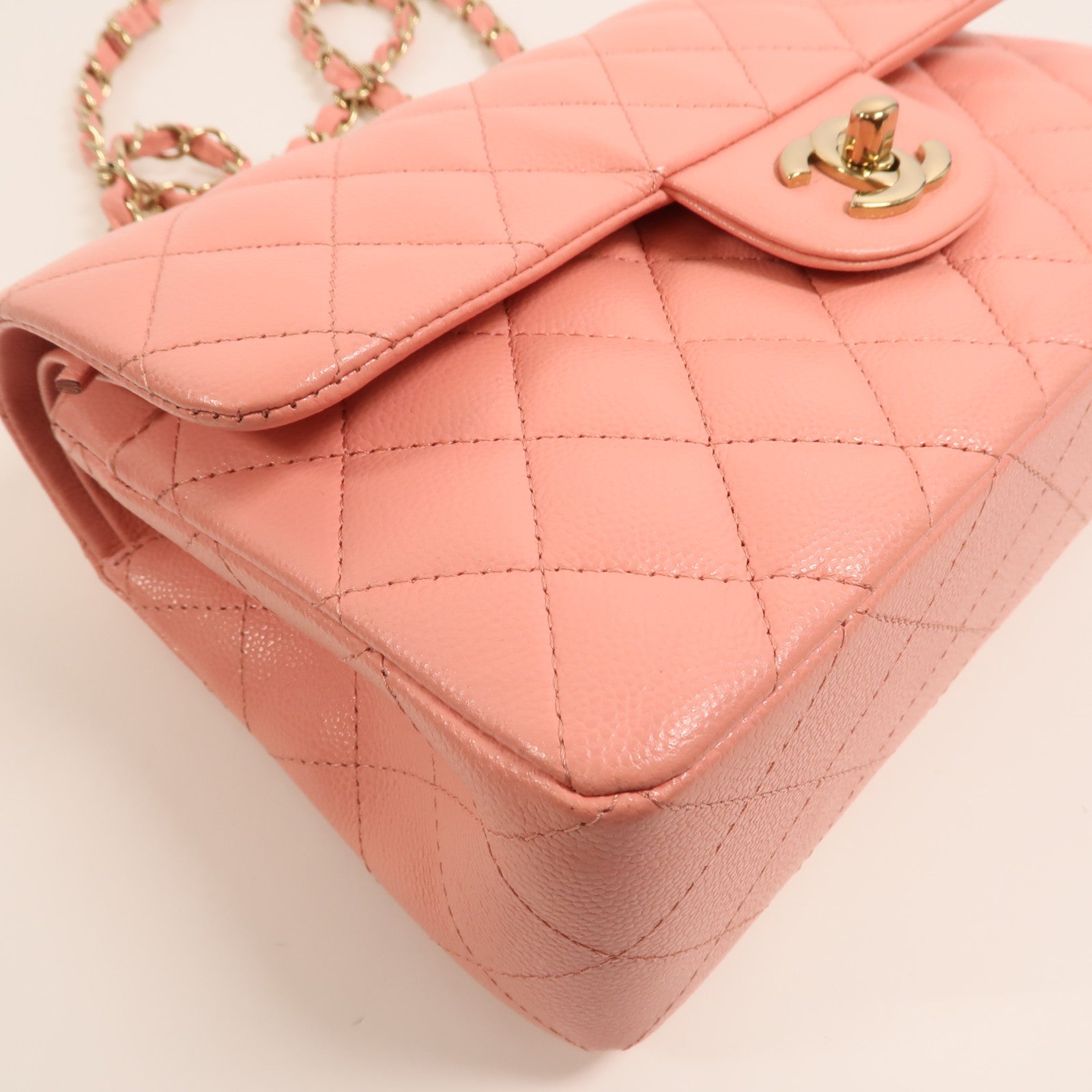 CHANEL 牛皮皮革Classic 25金扣鏈帶肩背袋