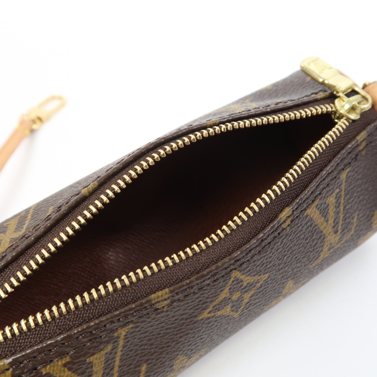 LOUIS VUITTON Monogram Papillon 30金扣肩背袋啡色