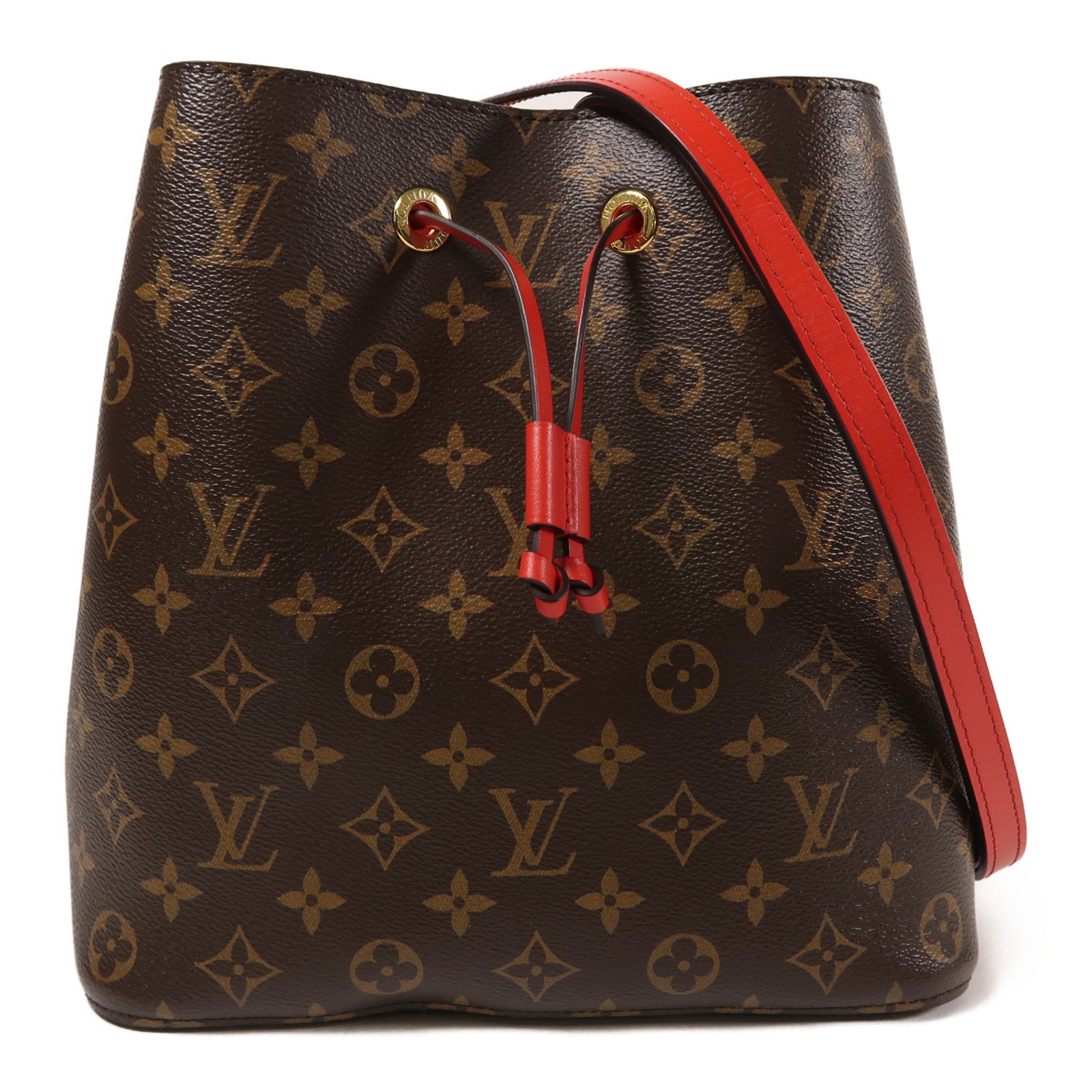 LOUIS VUITTON LV GHW Neo Noe Bucket Bag Shoulder M44021 Monogram Brown