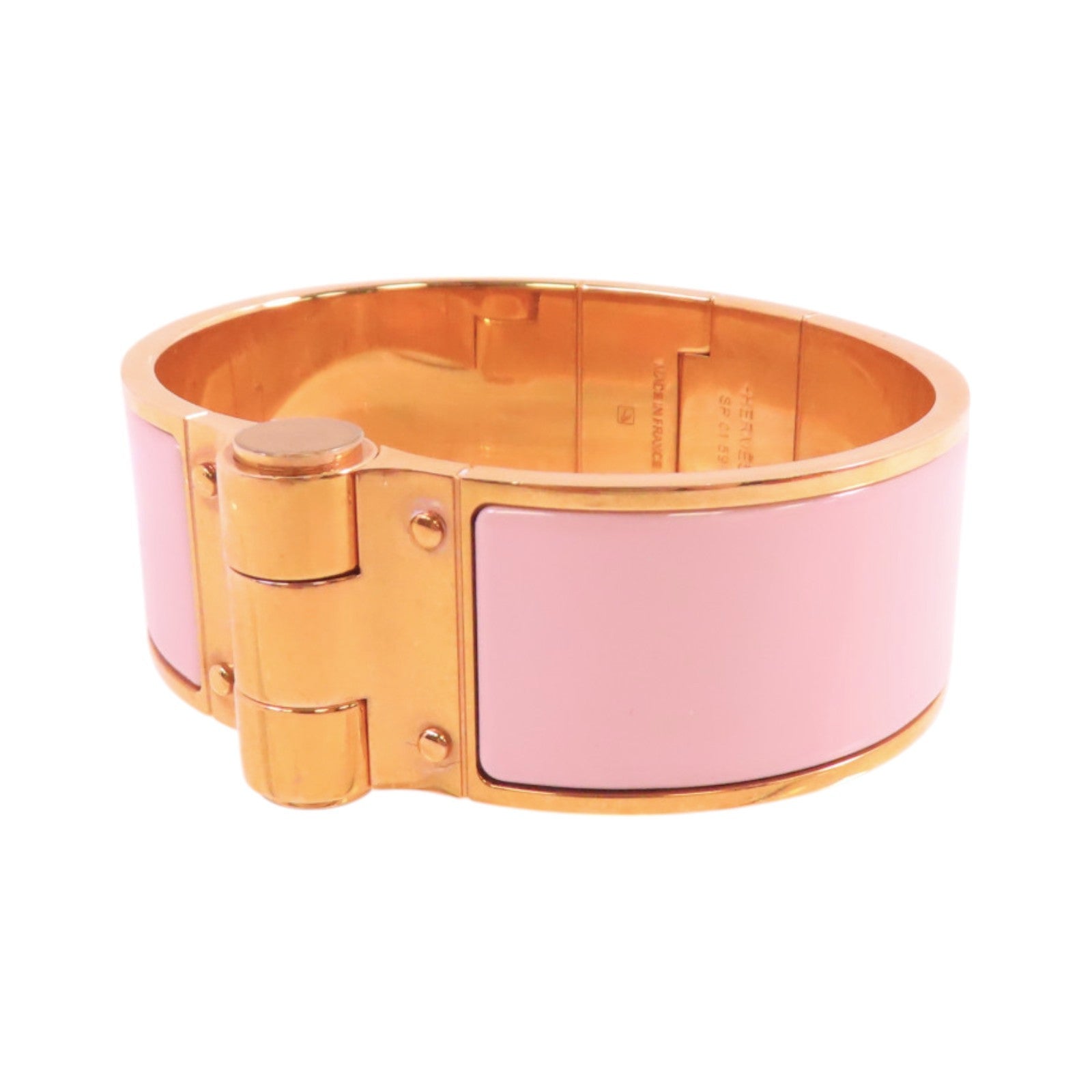 HERMES 鍍金/琺瑯Bracelet金扣手鐲