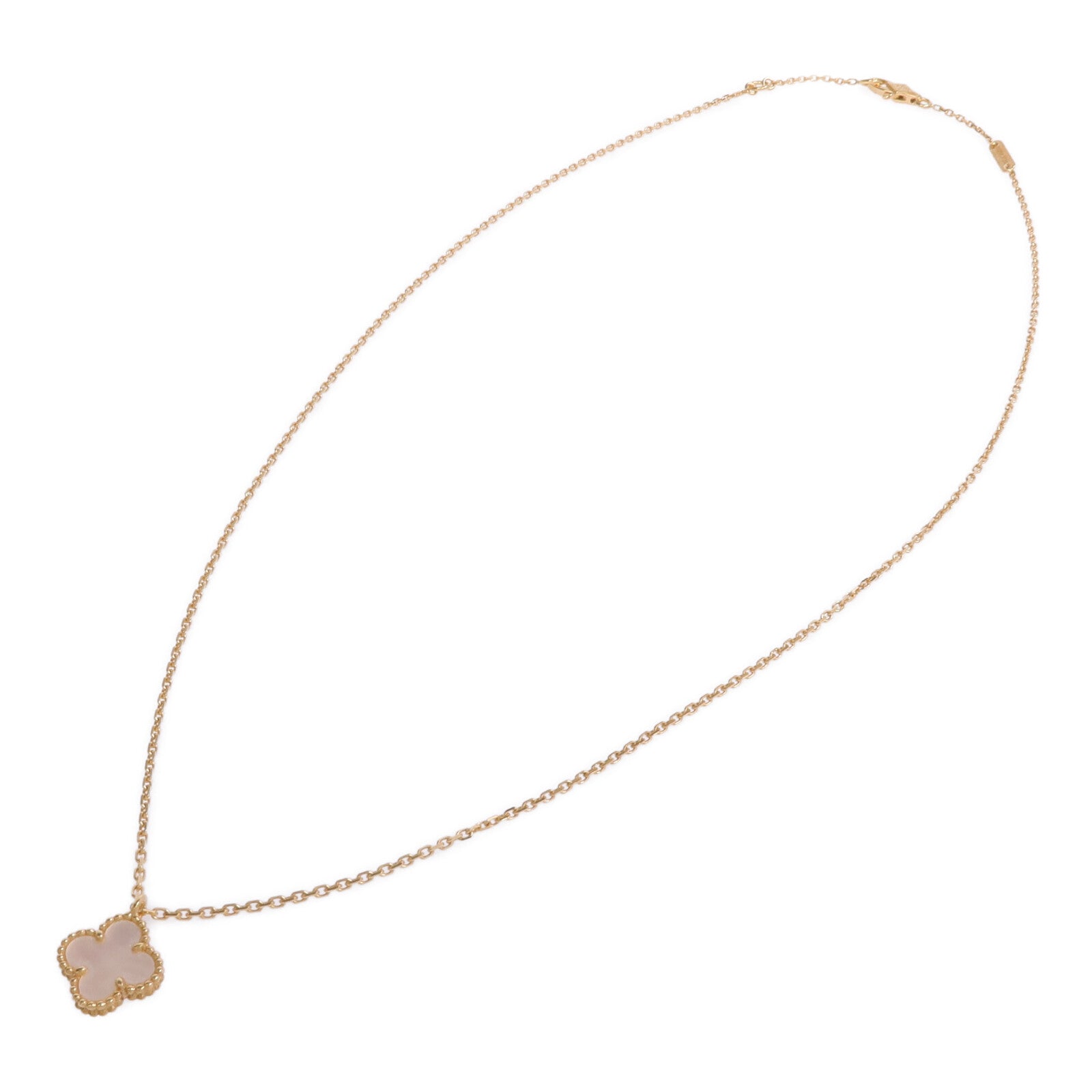 Van Cleef & Arpels 18K黃金/珍珠母貝Sweet Alhambra Pendant項鍊