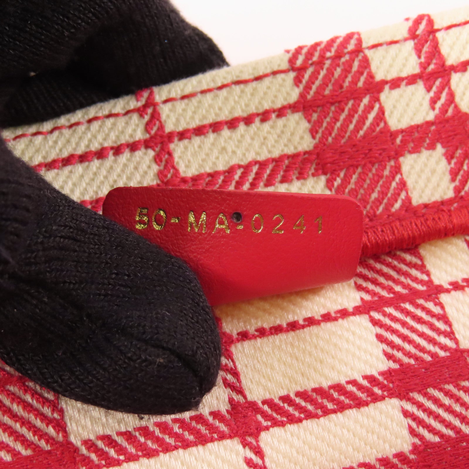 Dior CD Book Tote Canvas Red White