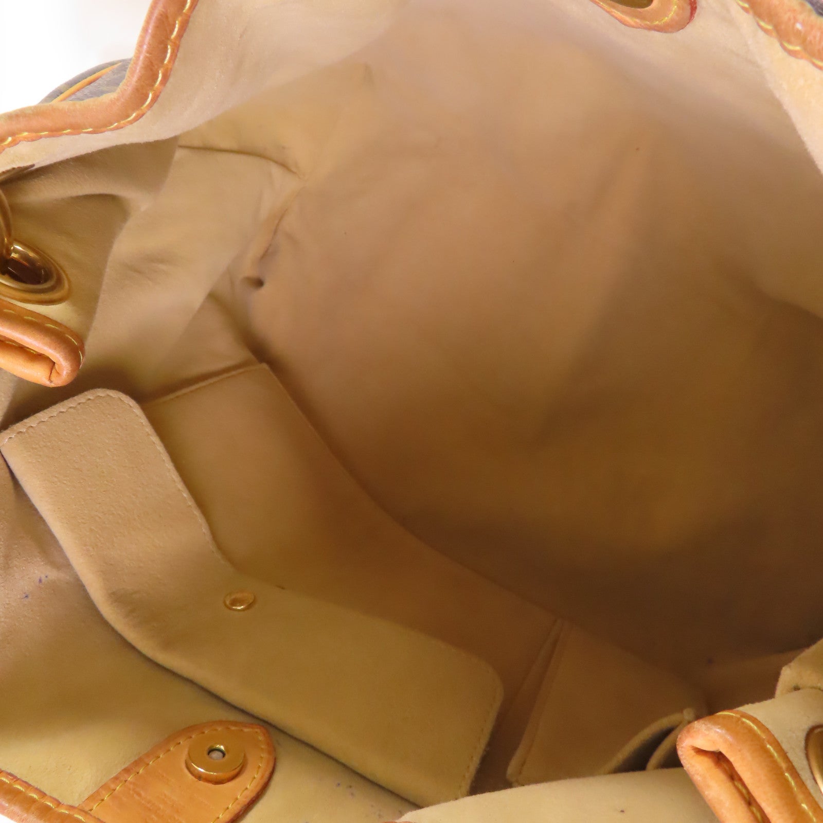 LOUIS VUITTON Monogram Galliera PM Shoulder Bag金扣肩背袋啡色