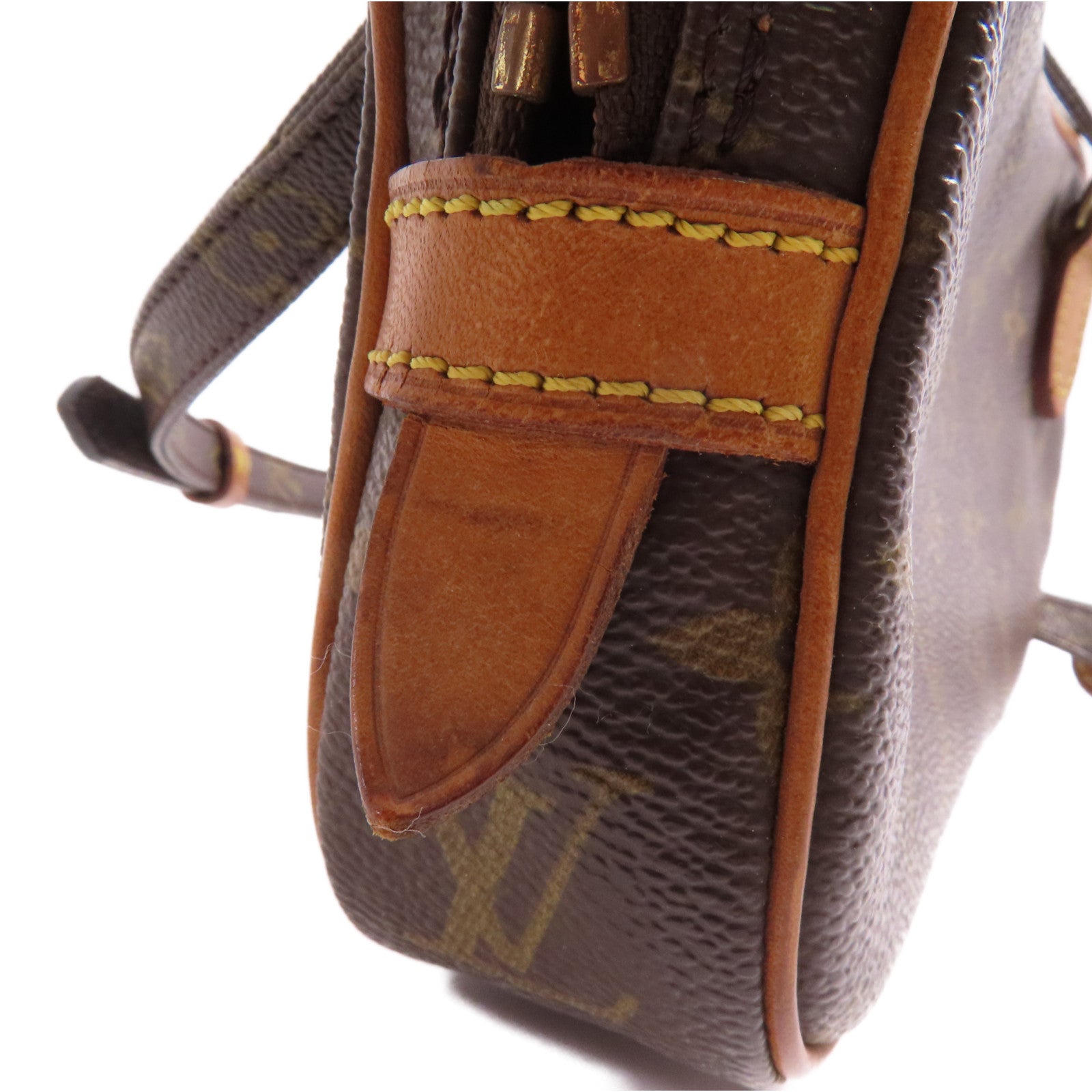 LOUIS VUITTON 【激減優惠】Monogram Marly Bandouliere金扣肩背袋棕色