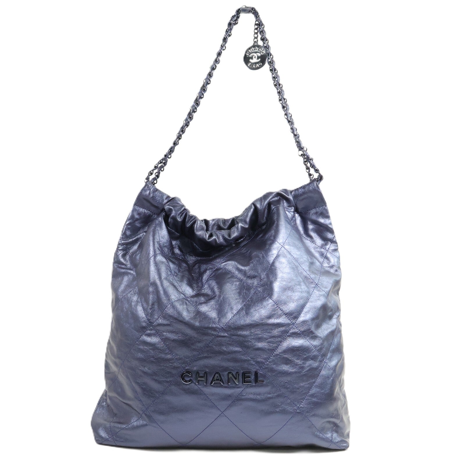 CHANEL 牛皮皮革Chanel 22 Large鏈帶肩背袋
